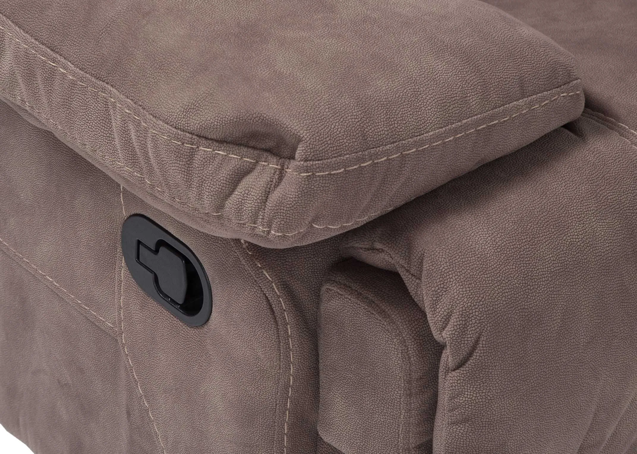 A lifestyle imange of the Baxter medium corner modular sofa with catalan tables and Tones of grey canvas.