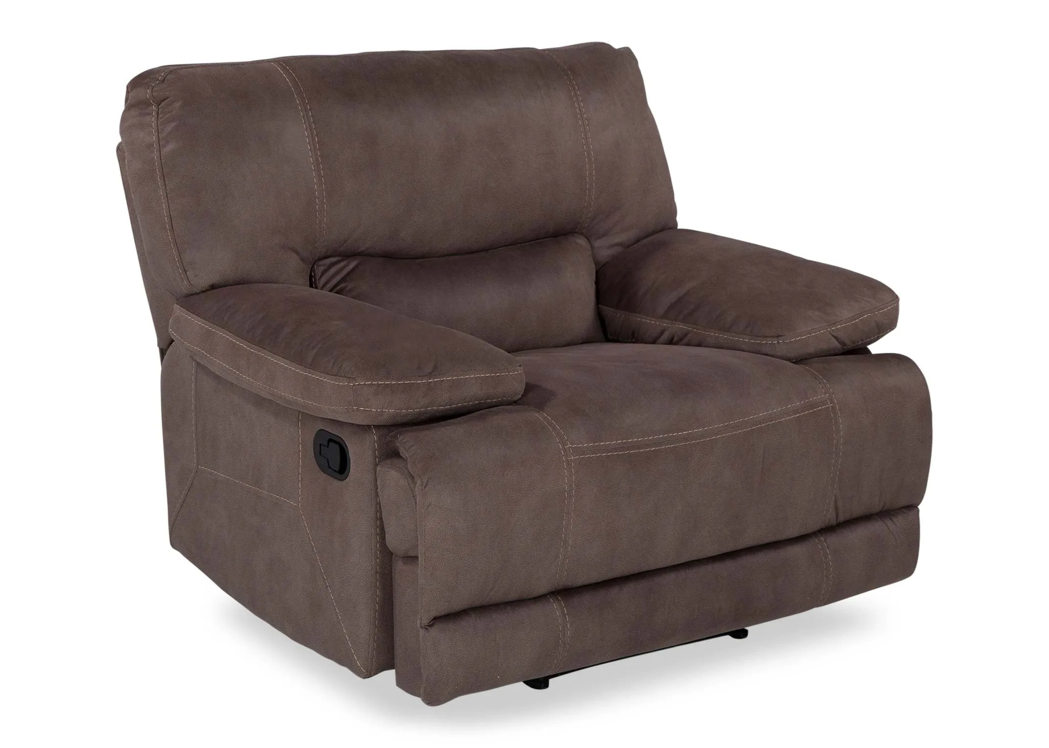Taupe Fabric Reclining Armchair - Baxter