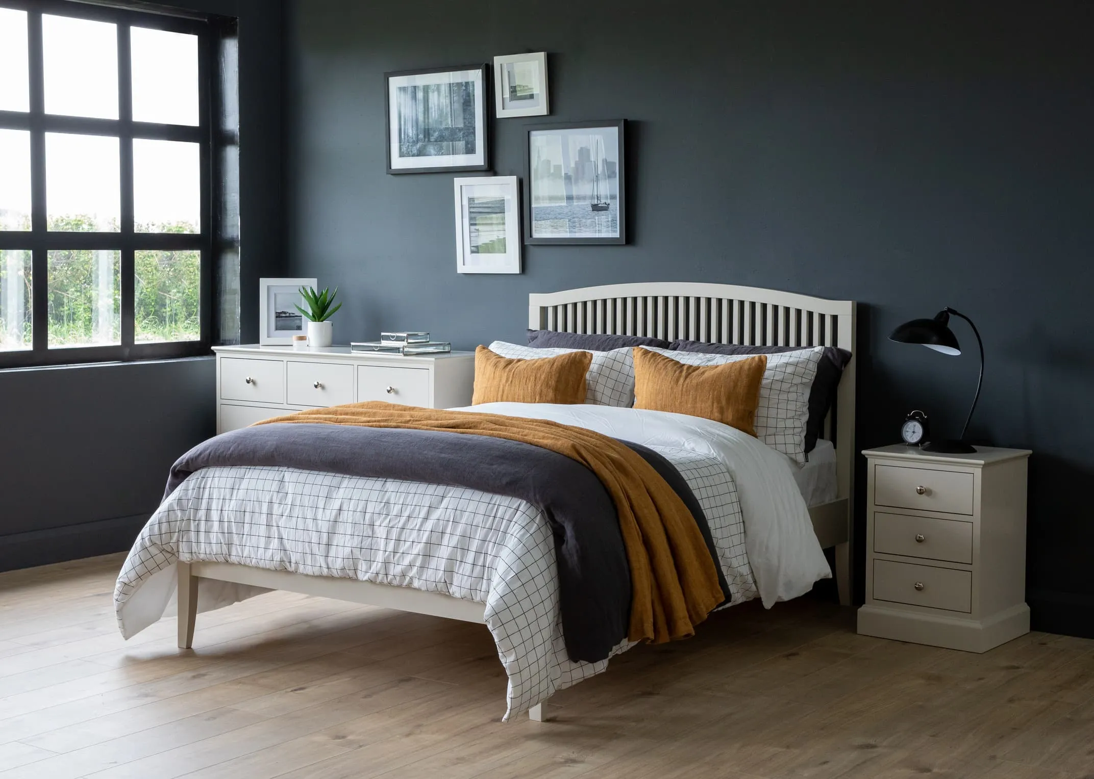 King Size (5 ft) Grey Bed Frame - Rivendale