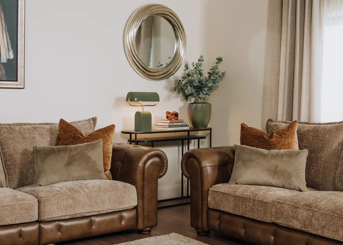 83cm x 83cm Gold Round Wall Mirror - Gemma