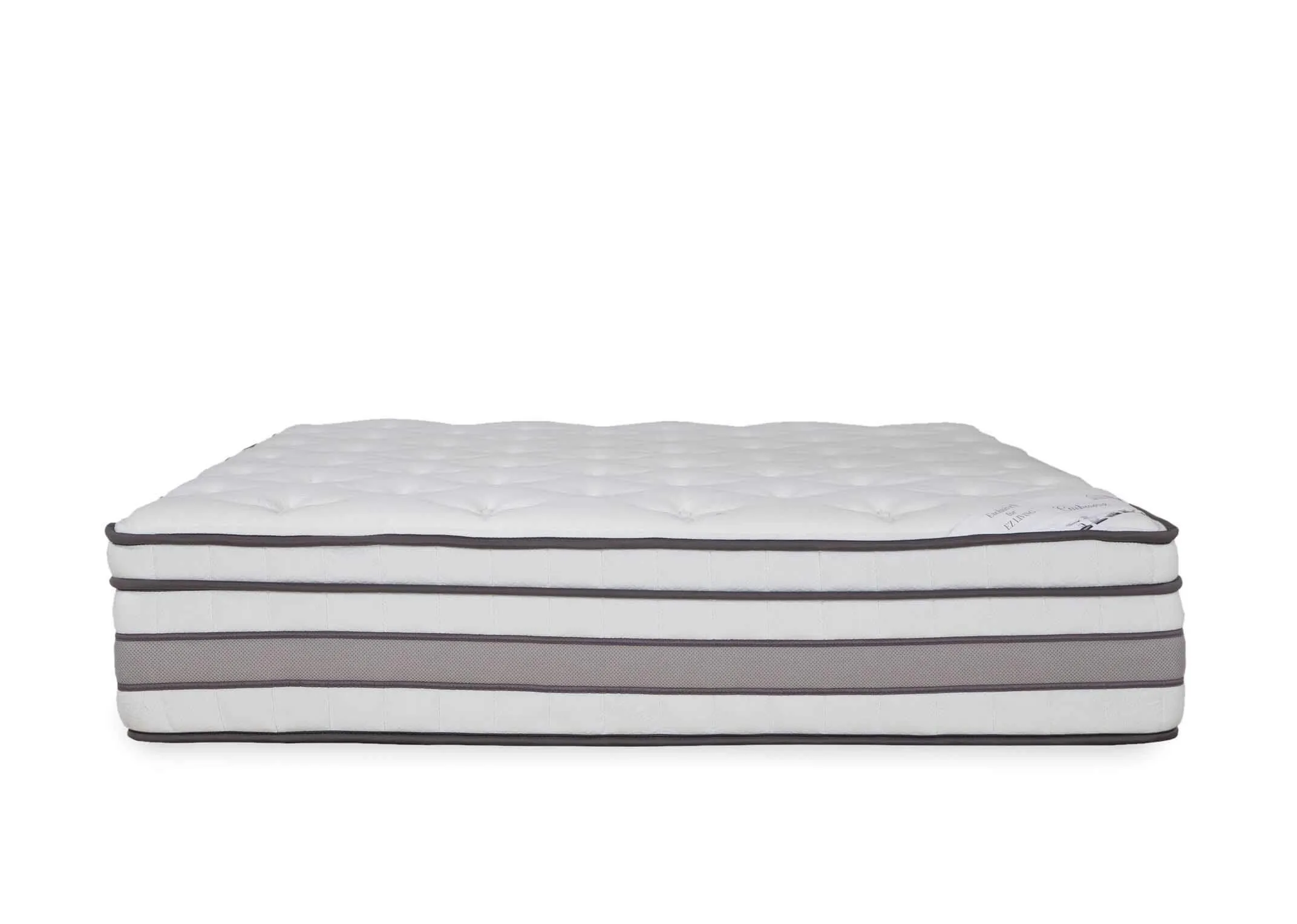 A view from the front of the Cashmere 5 foot king size mattress.