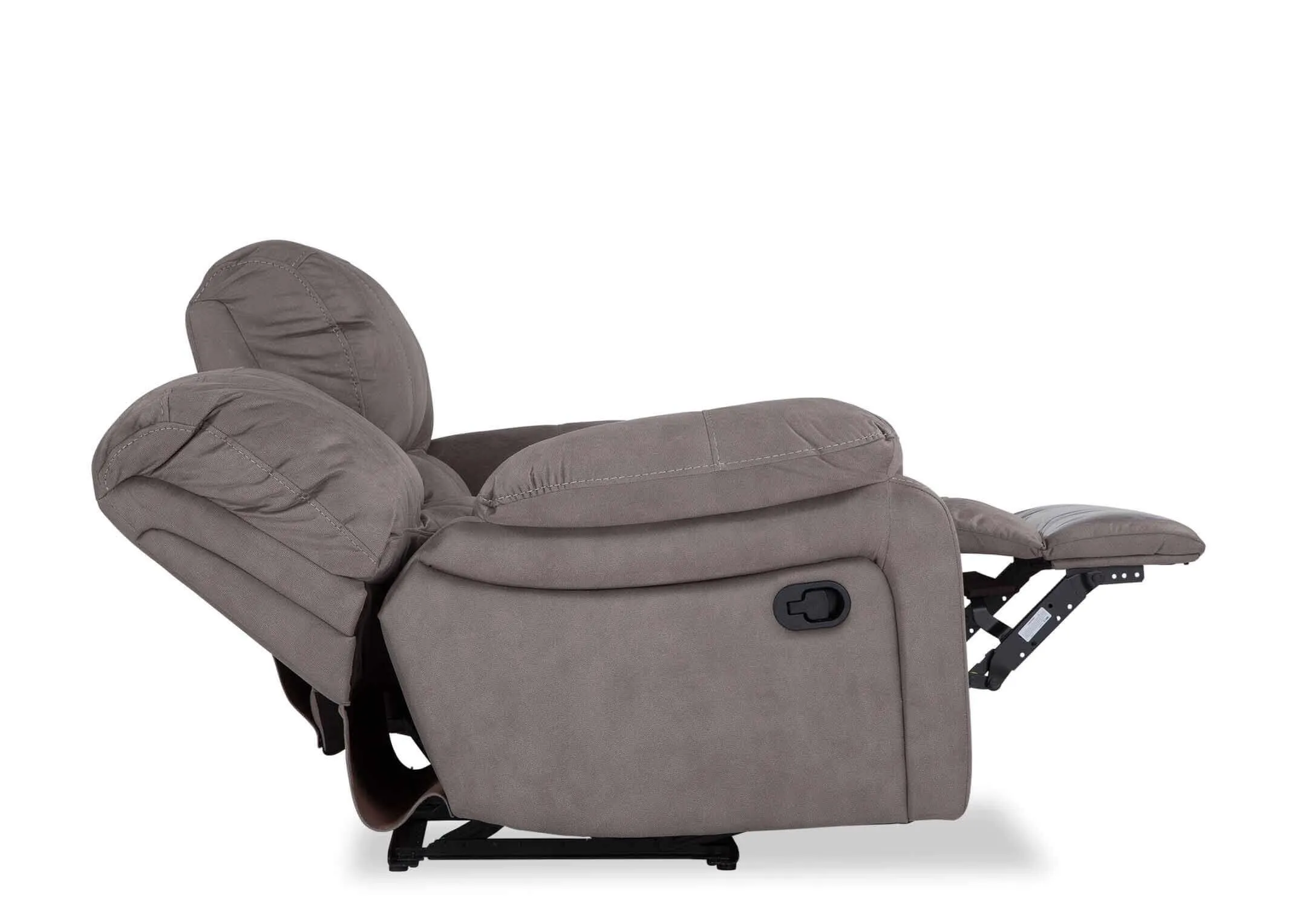Bradford grey fabric 2 seater recliner 99cm (Height) x 173cm (Width) x 99cm (Depth)