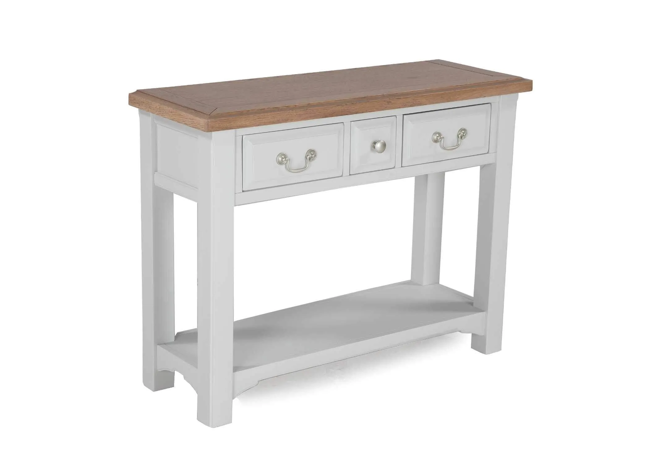 Three Drawer Grey Console Table - Georgia
