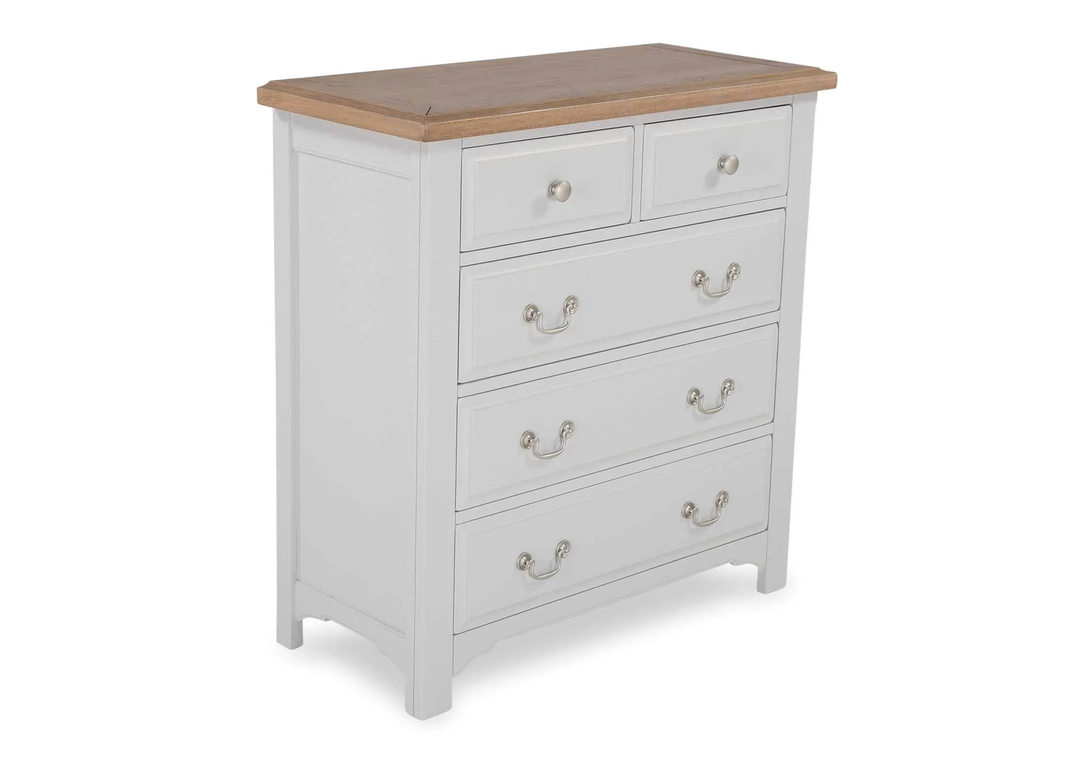 Five Drawer Grey Chest - Georgia