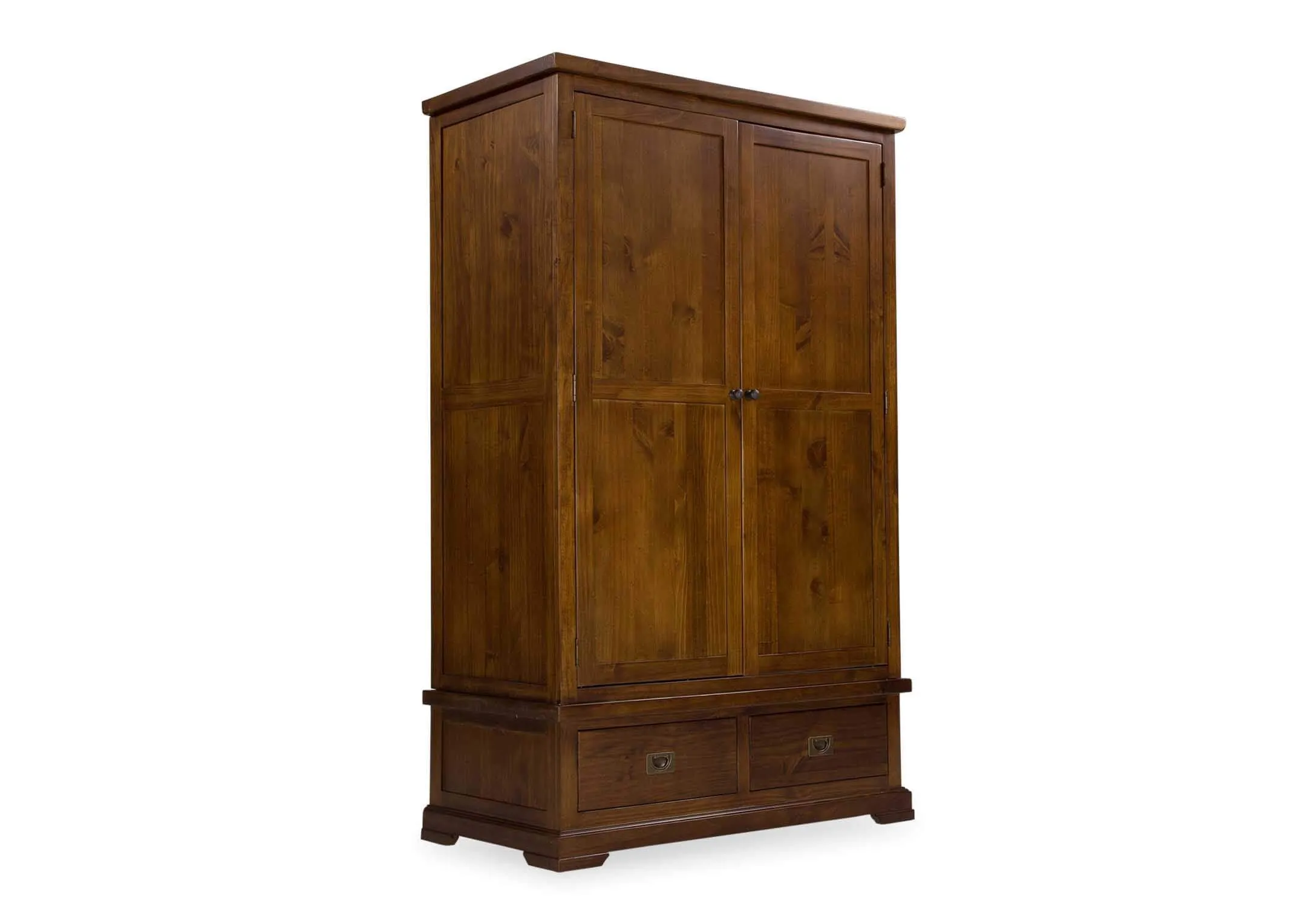 Solid Two Door Two Drawer Wardrobe - Aisling