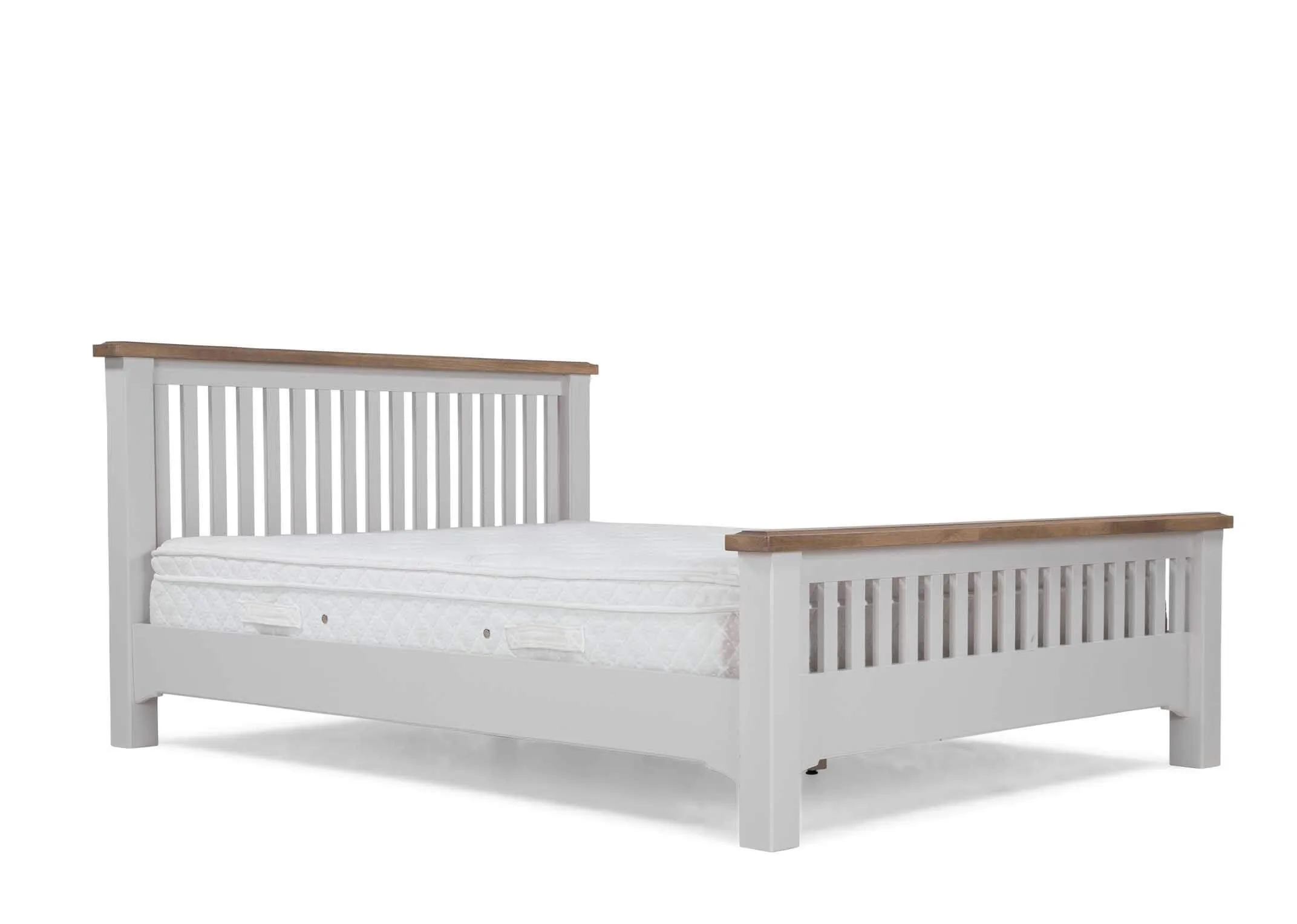 Super King Size (6 ft) Grey Oak Bed Frame - Georgia