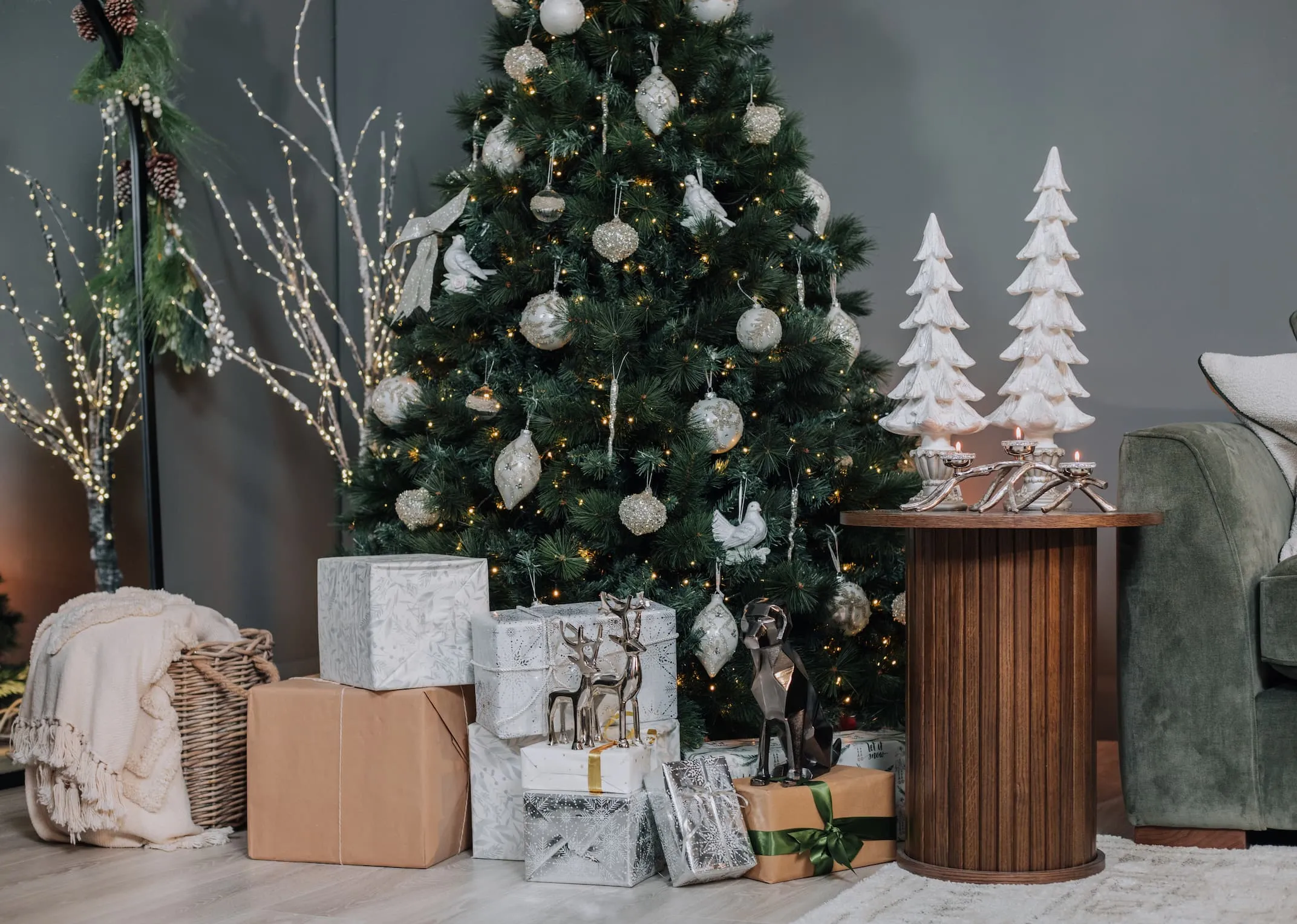 Large White Xmas Tree - Christmas Ornament