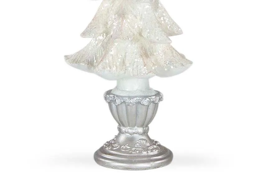 A dimension image of the White Large Xmas tree with 25cm x 68cm