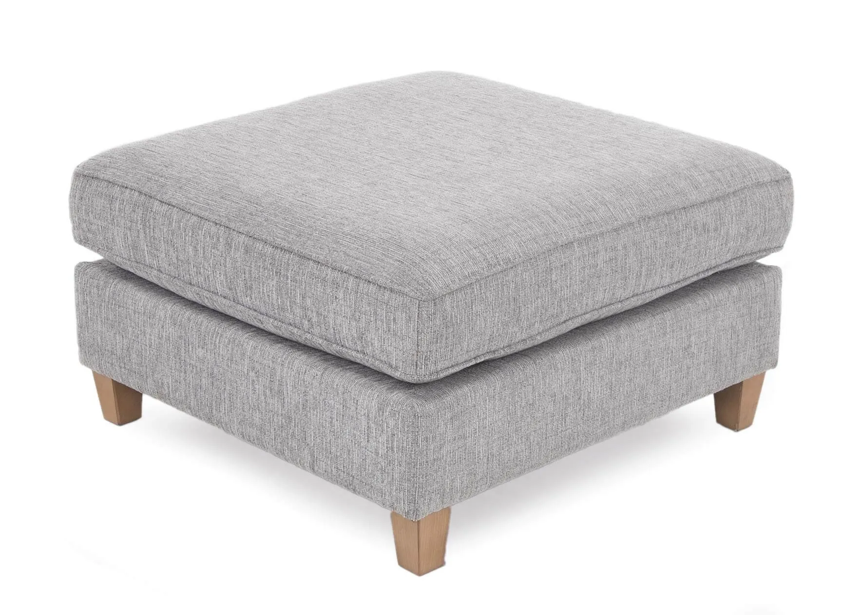 Grey Fabric Chaise Footstool - Aria
