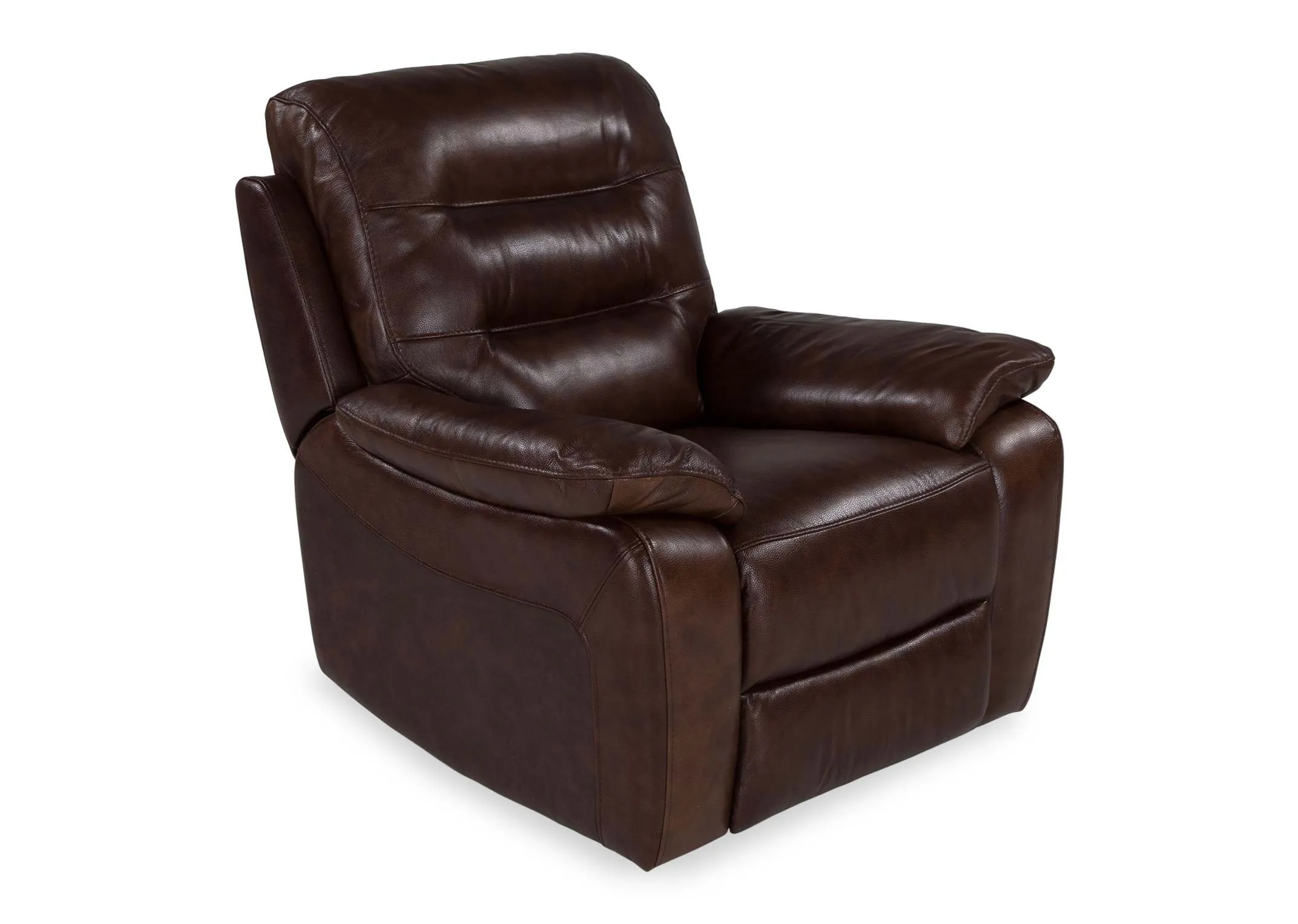 Brown Leather Recliner Supreme EZ Living Furniture