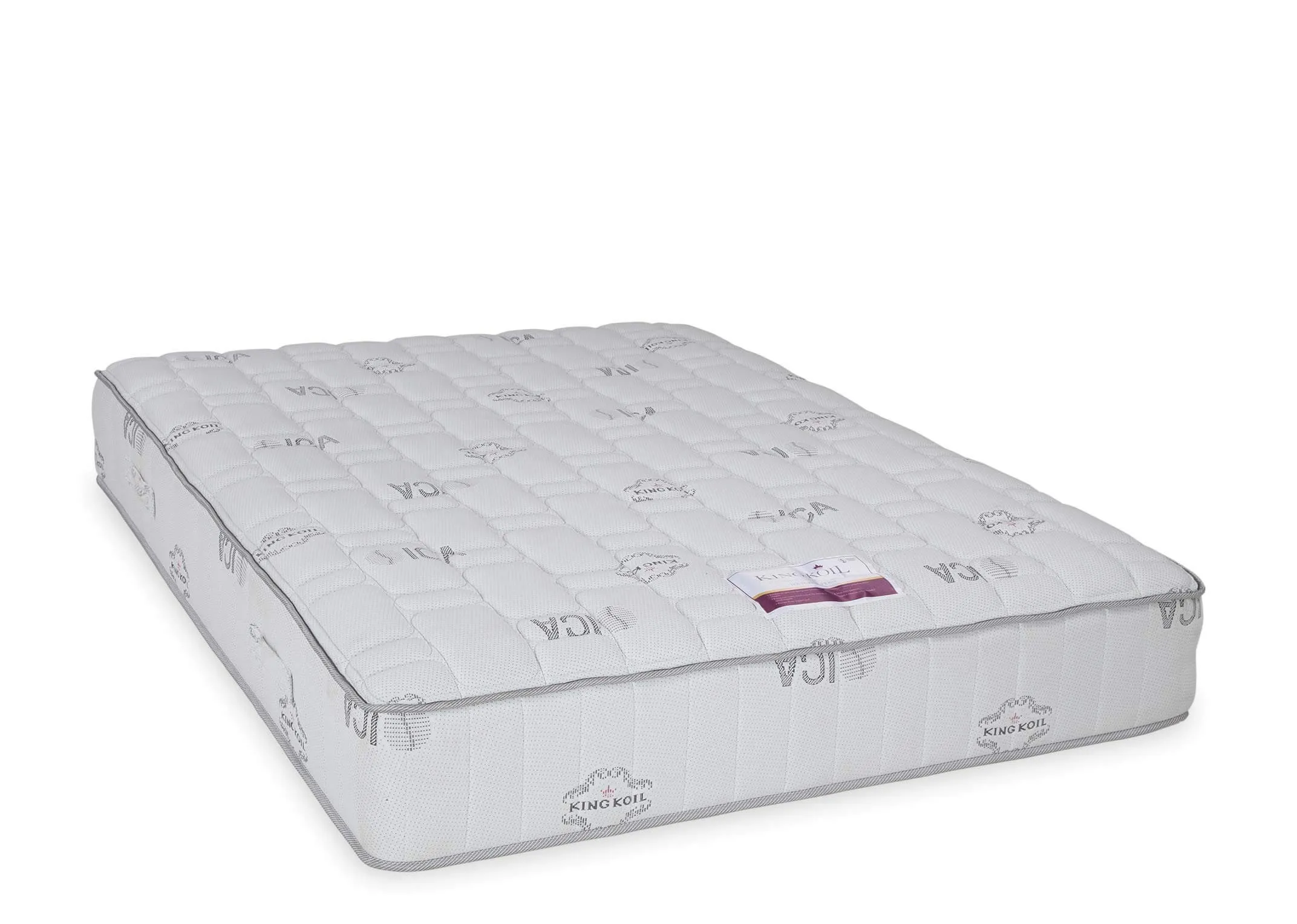 Angled shot of the Posture Superbe king size 5ft mattress featuring 1200 pocket springs and centre-third reinforcement