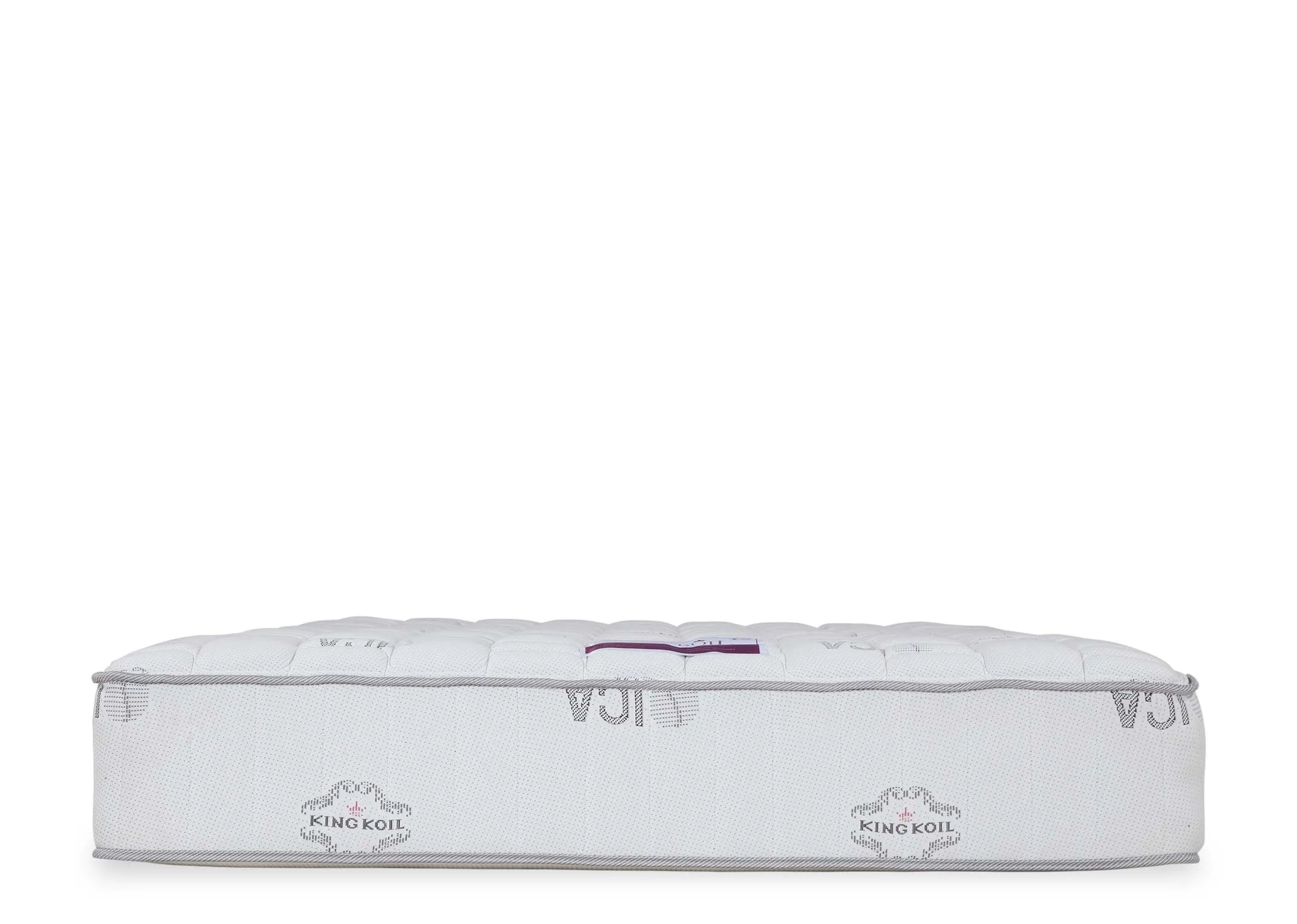 A view looking at the front end of the 4 foot 6 Posture Superb Pocket Sprung Double Mattress.