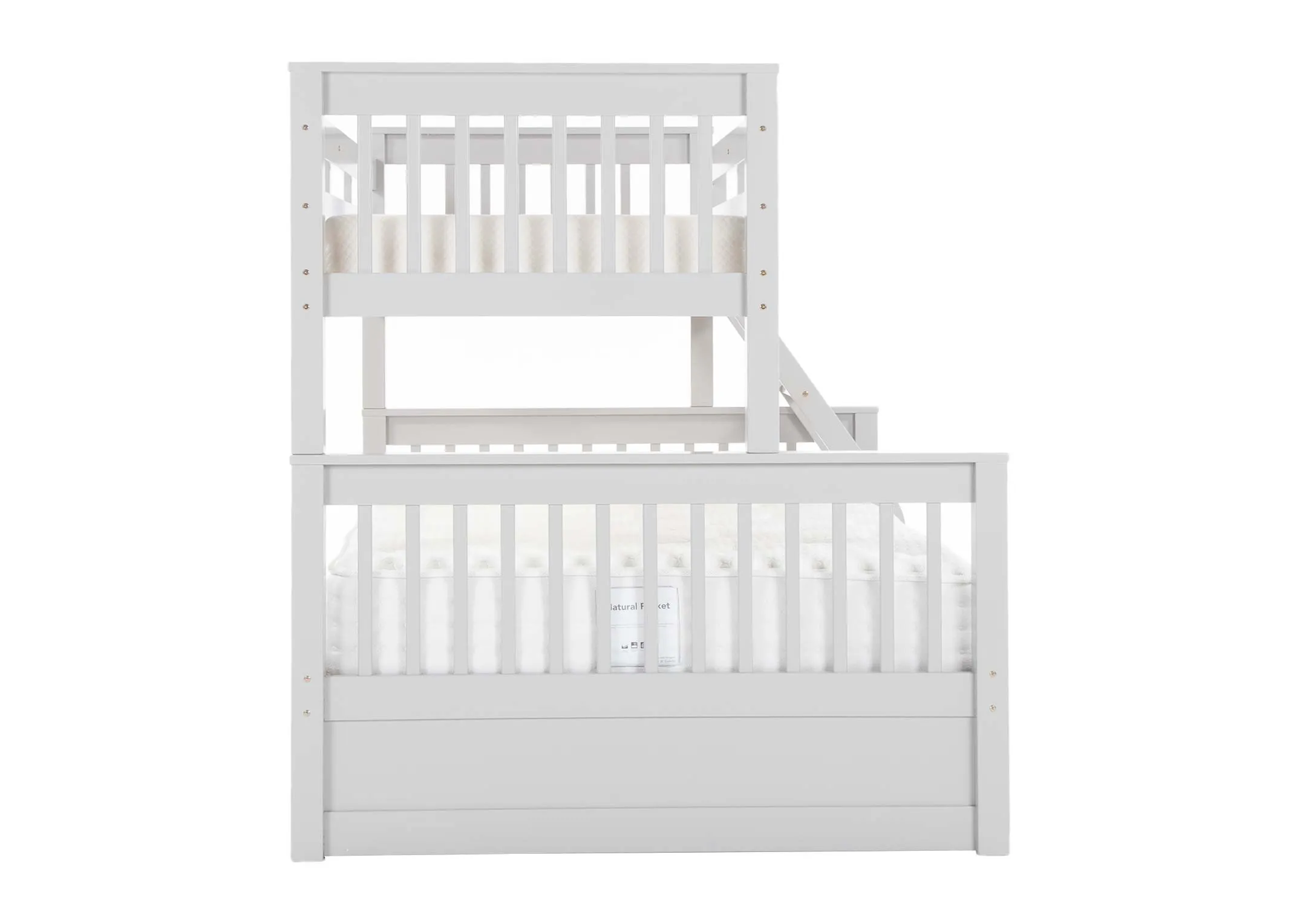 An image of the bottom of the grey Lara Bunk bed.