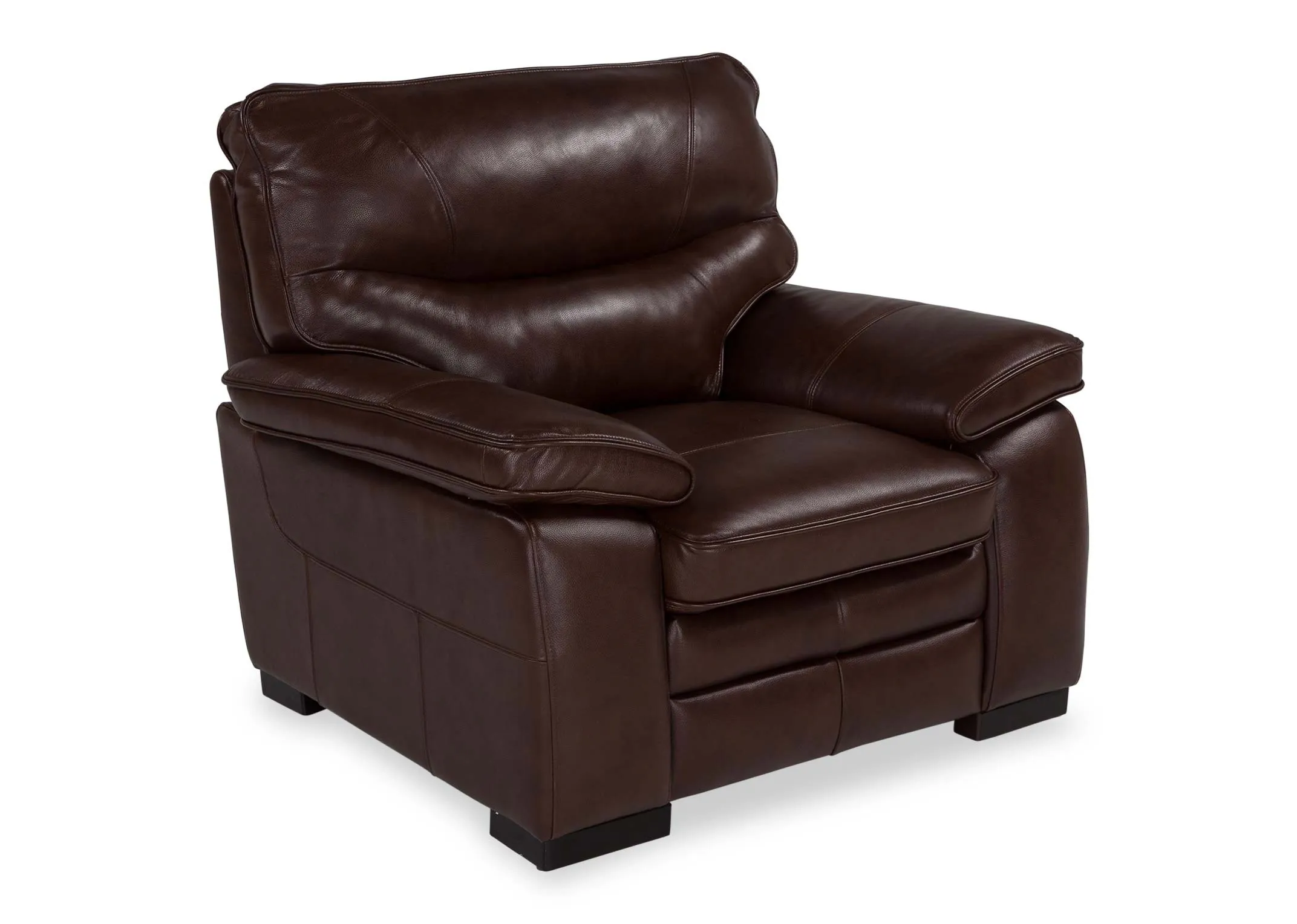 Brown Leather Armchair - Apollo