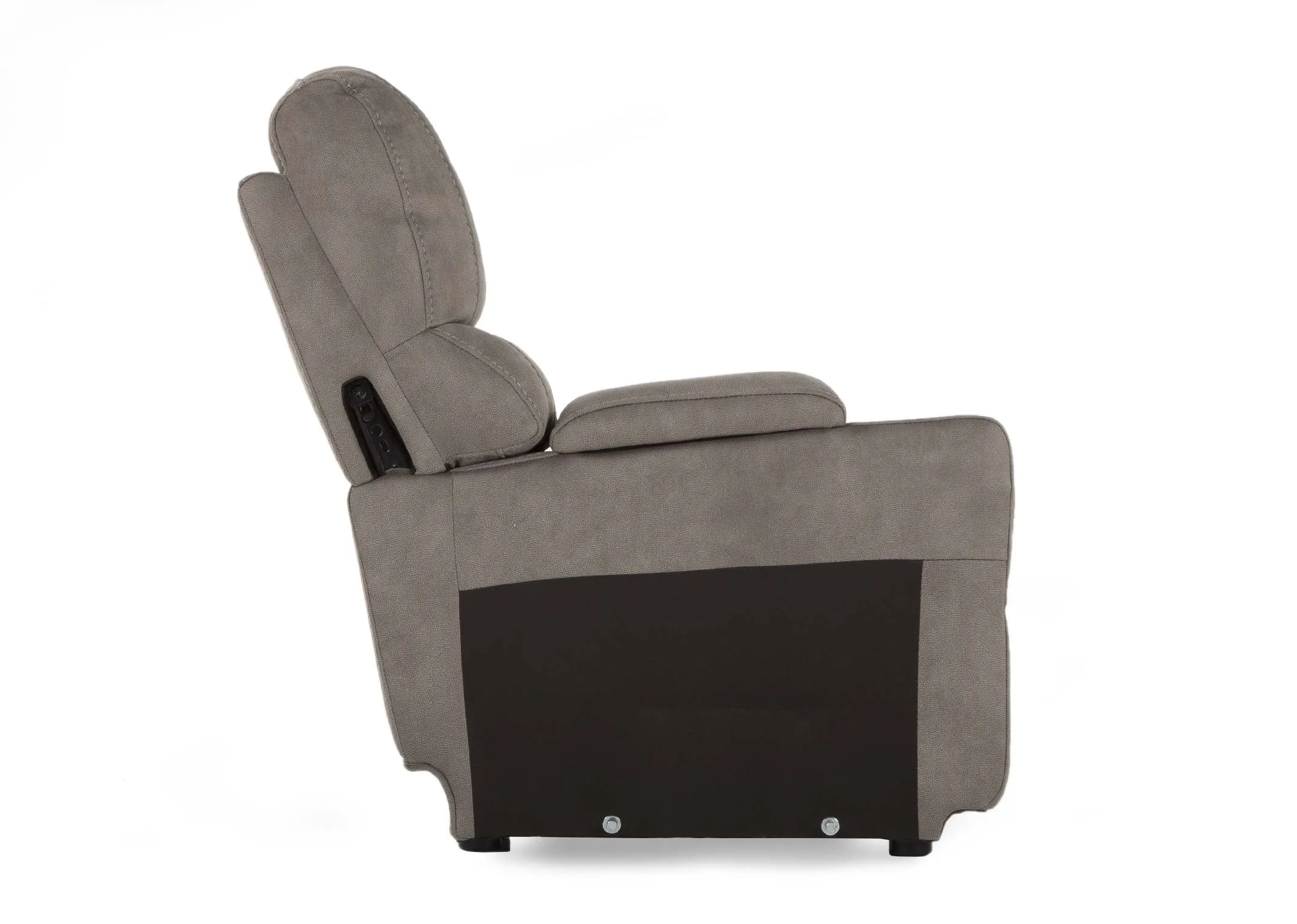 A drinks holder corner part in sultry grey from EZ Living Furniture's Hannah range. Side View