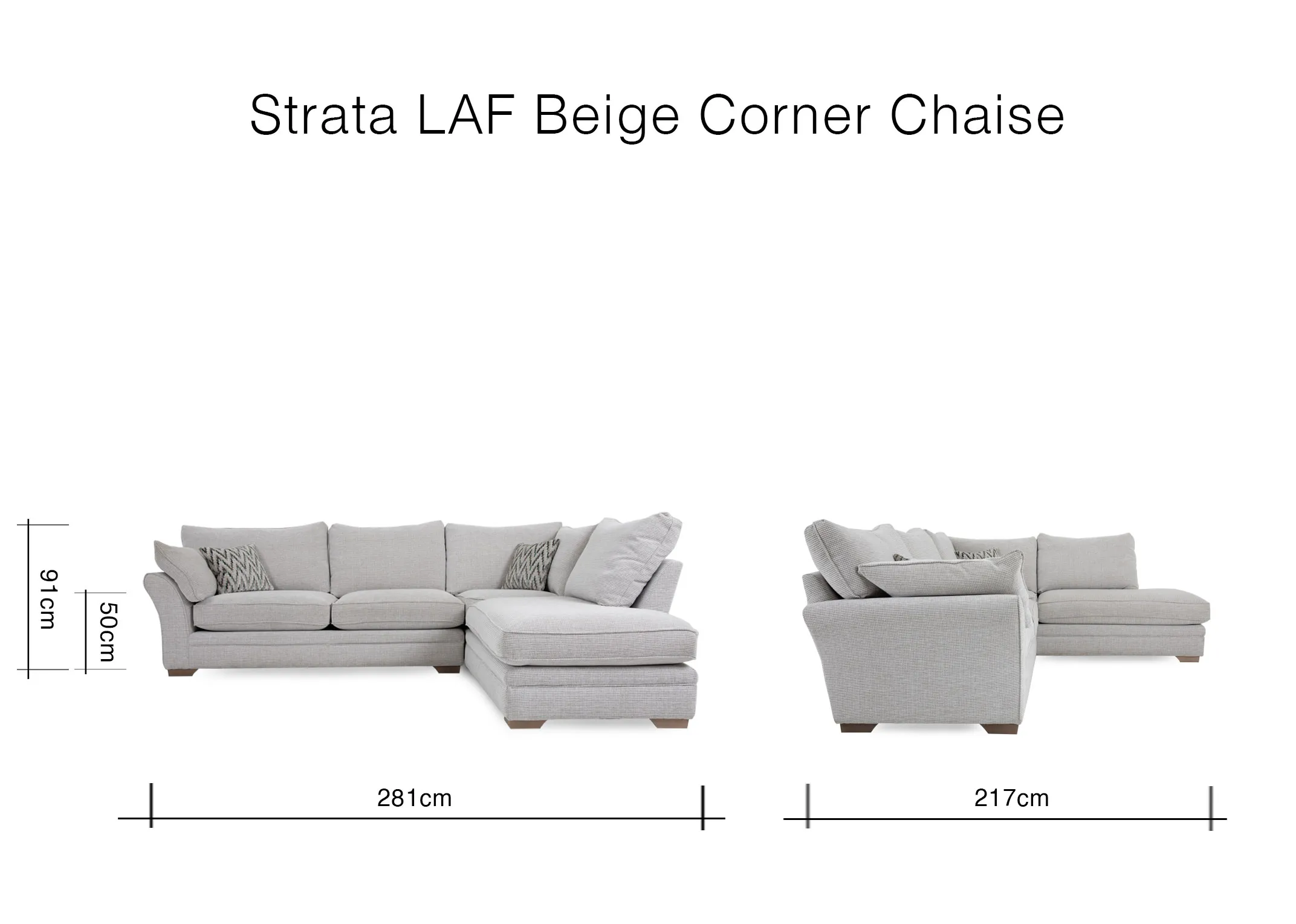 A lifestyle image of the Strata LAF chaise with Monroe tables and zene rung.