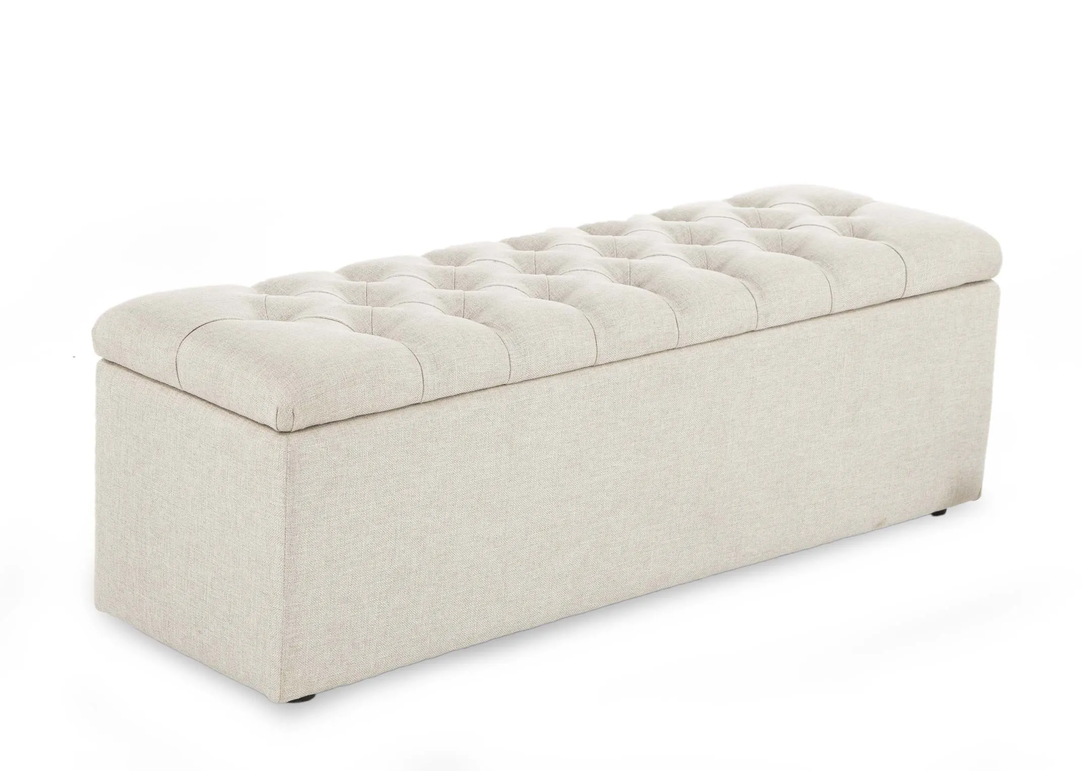 Linen Fabric Blanket Box - Majestic
