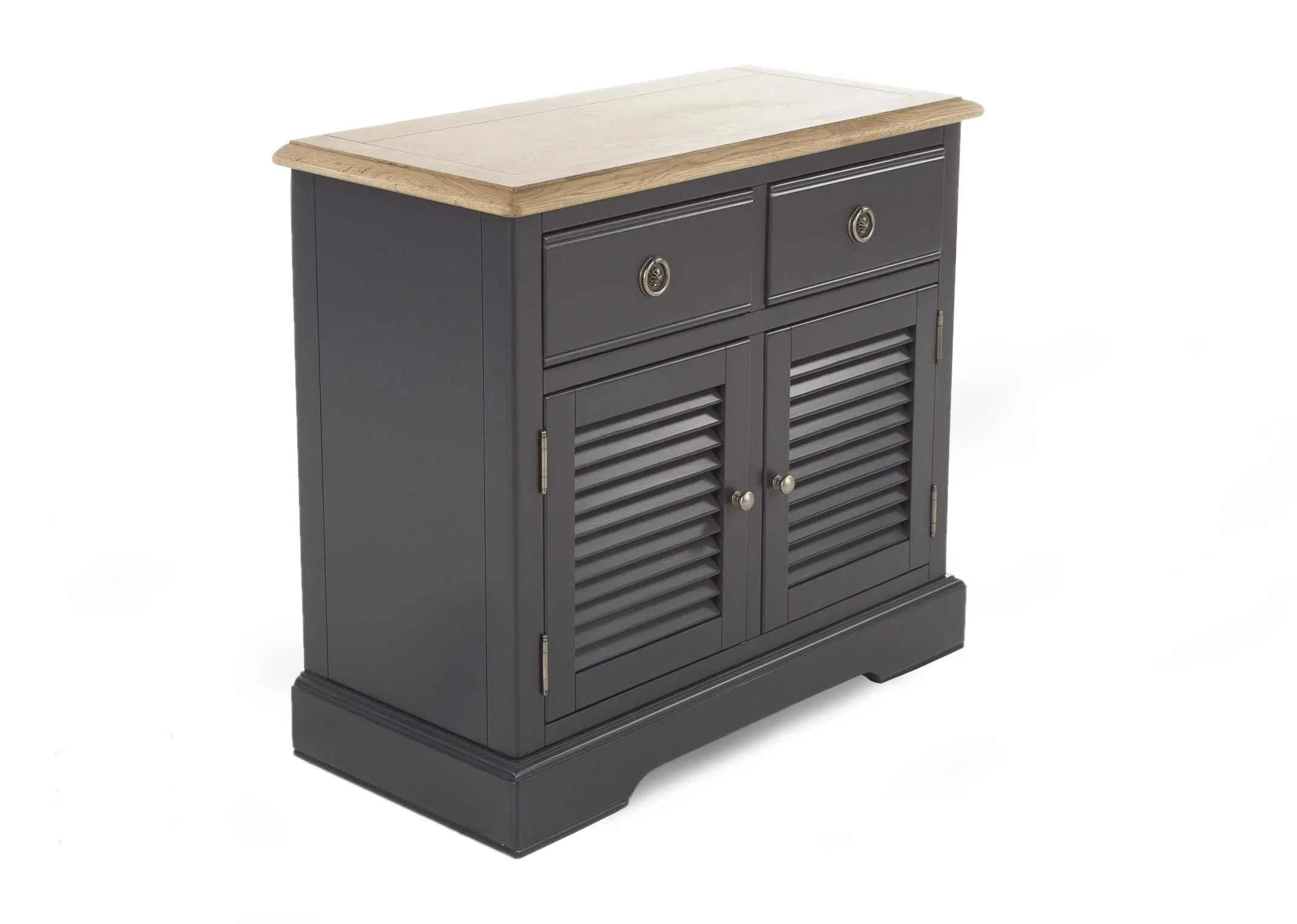 Small Dark Grey & Oak Sideboard Toulouse EZ Living Furniture