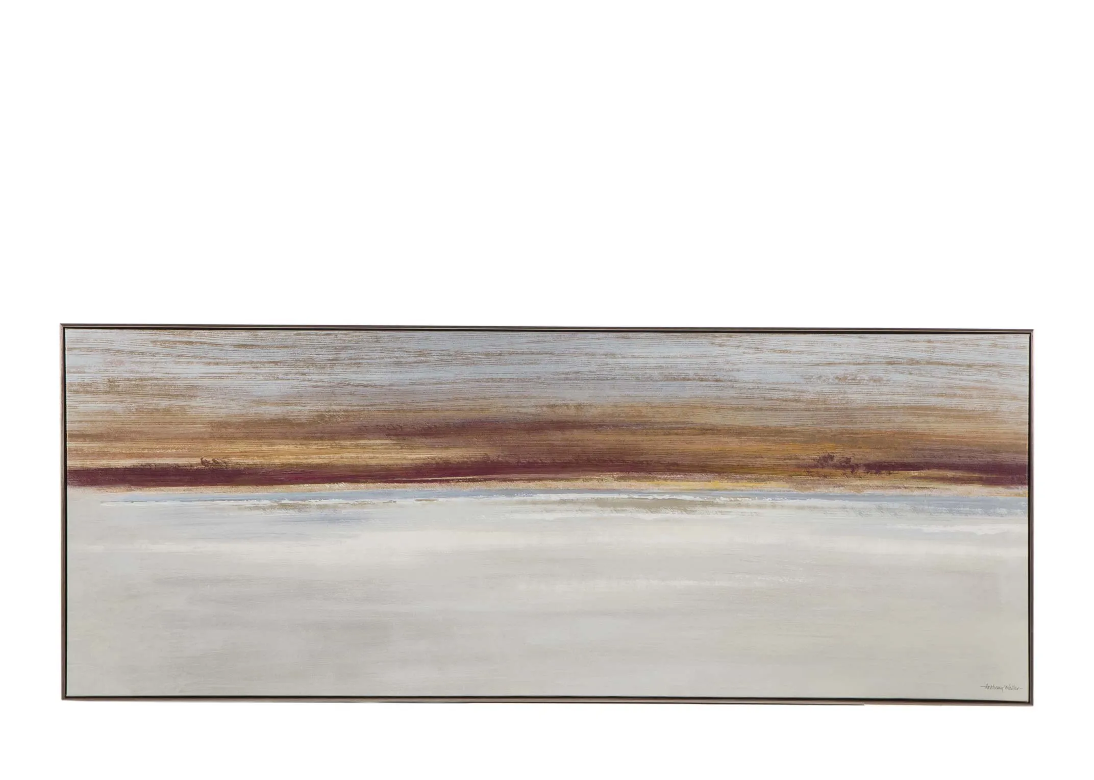 A coastal landscape canvas print called Evening Glow from Anthony Waller. Front view