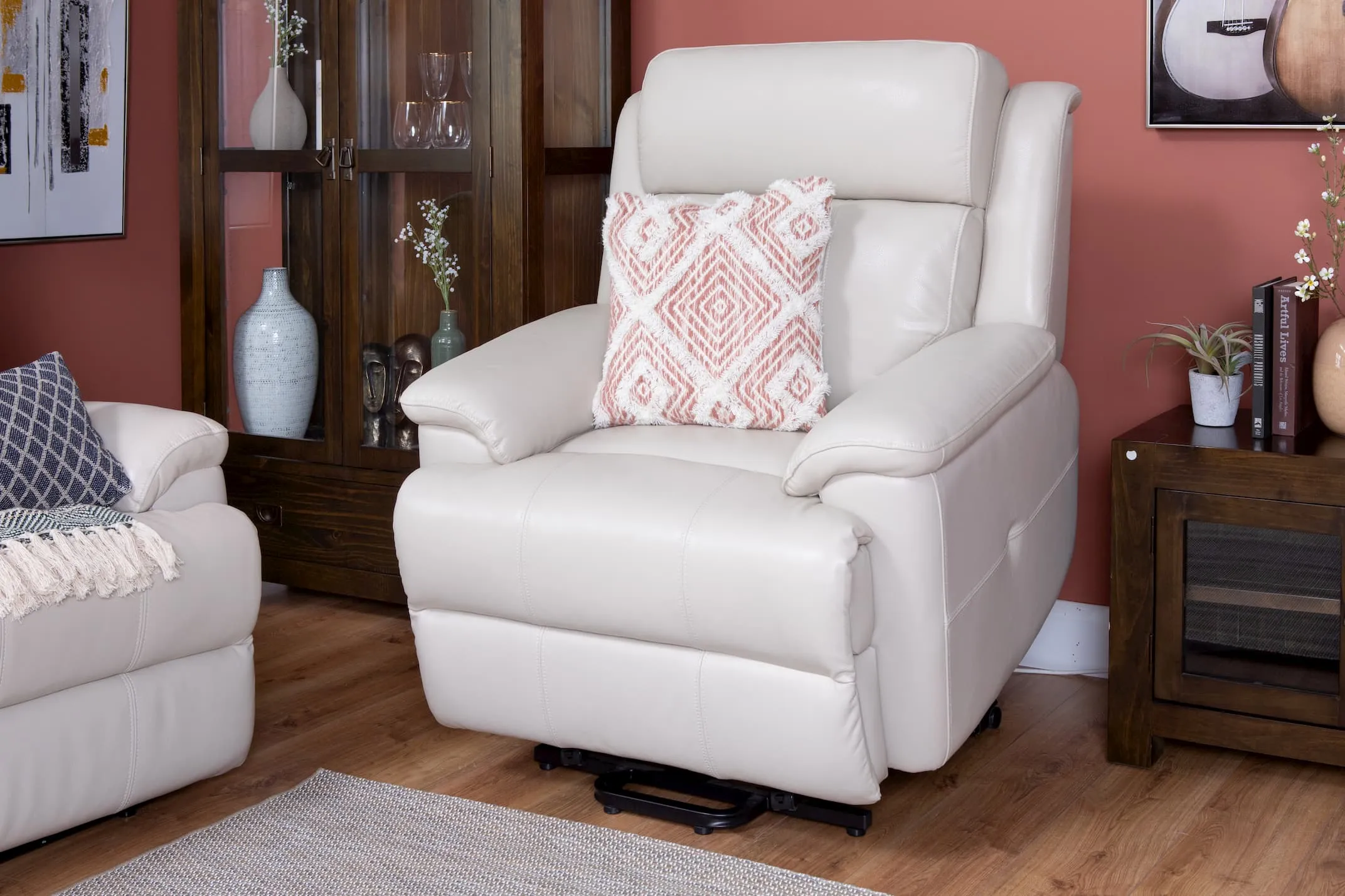 A lifestyle image of the Embrace Recliner with power lift