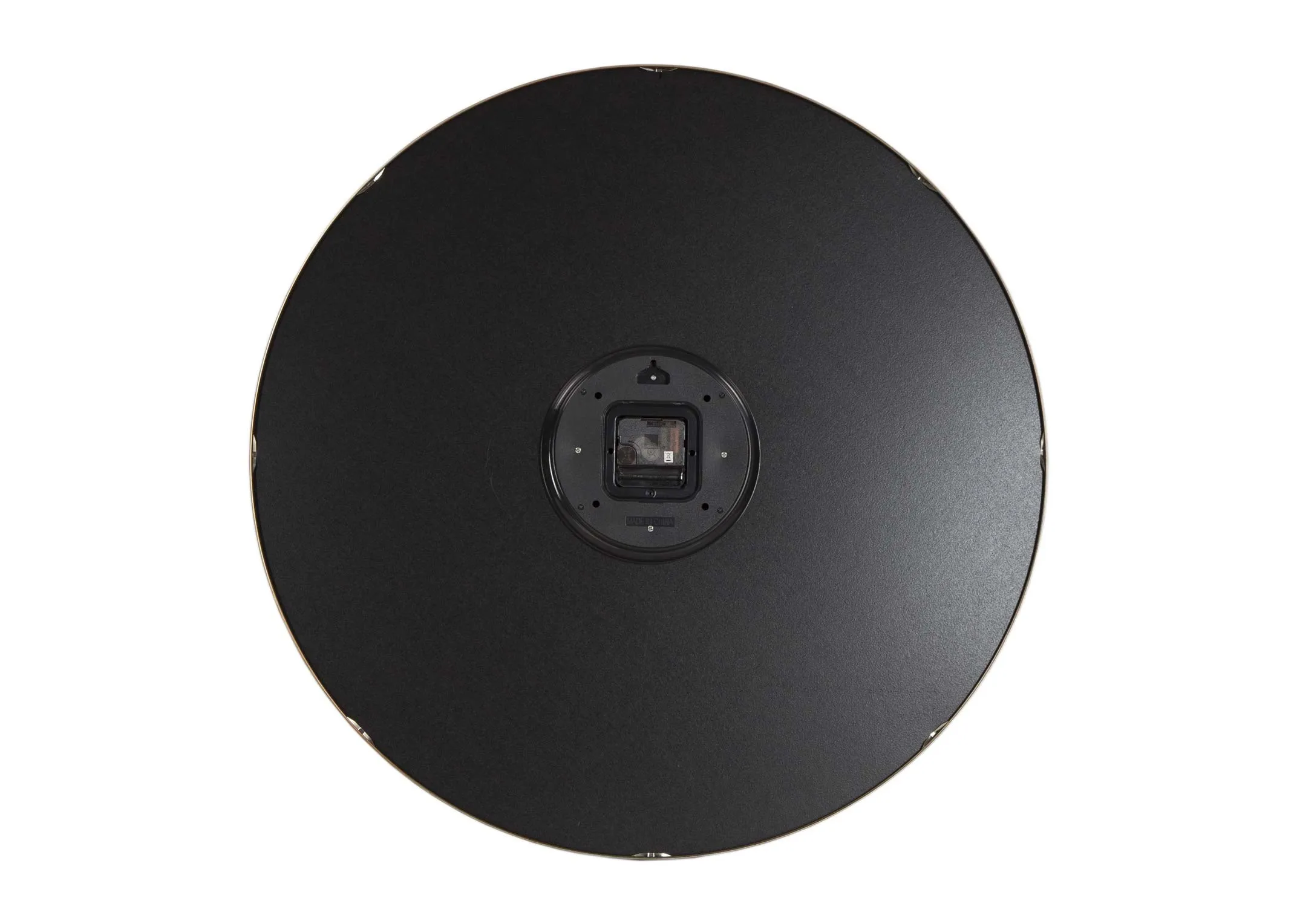 The large champagne wall clock from the Thoma Kent collection at EZ Living Furniture - back view