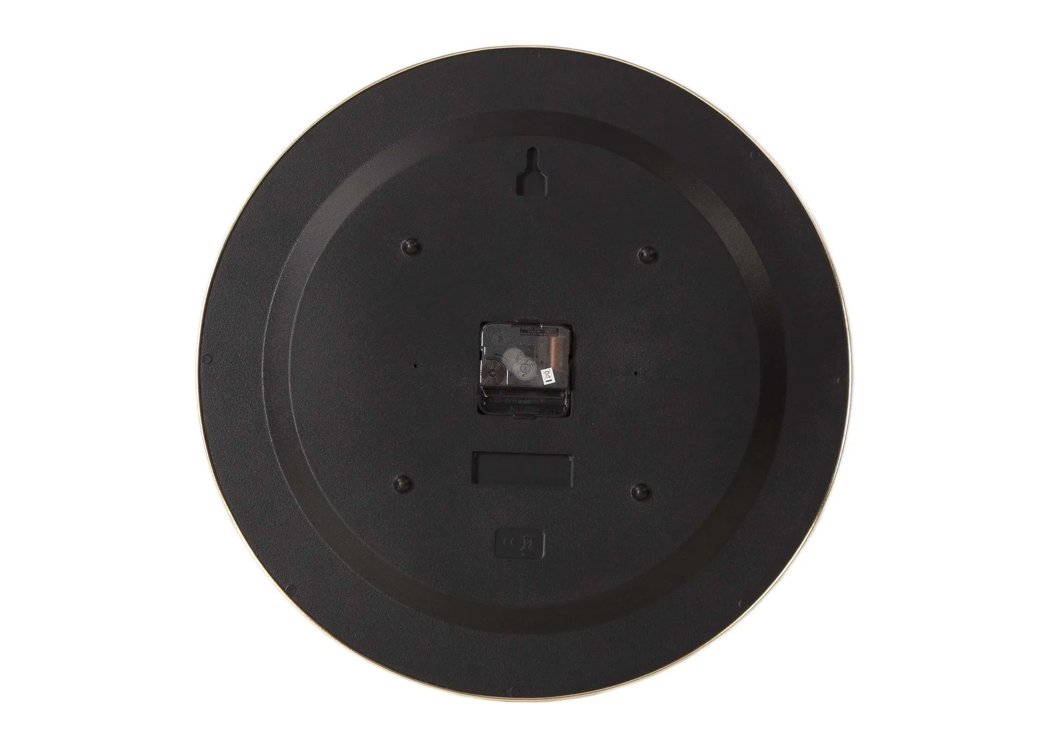 The Medium Silver Oyester wall clock from the Thomas Kent collection at EZ Living Furniture - back view