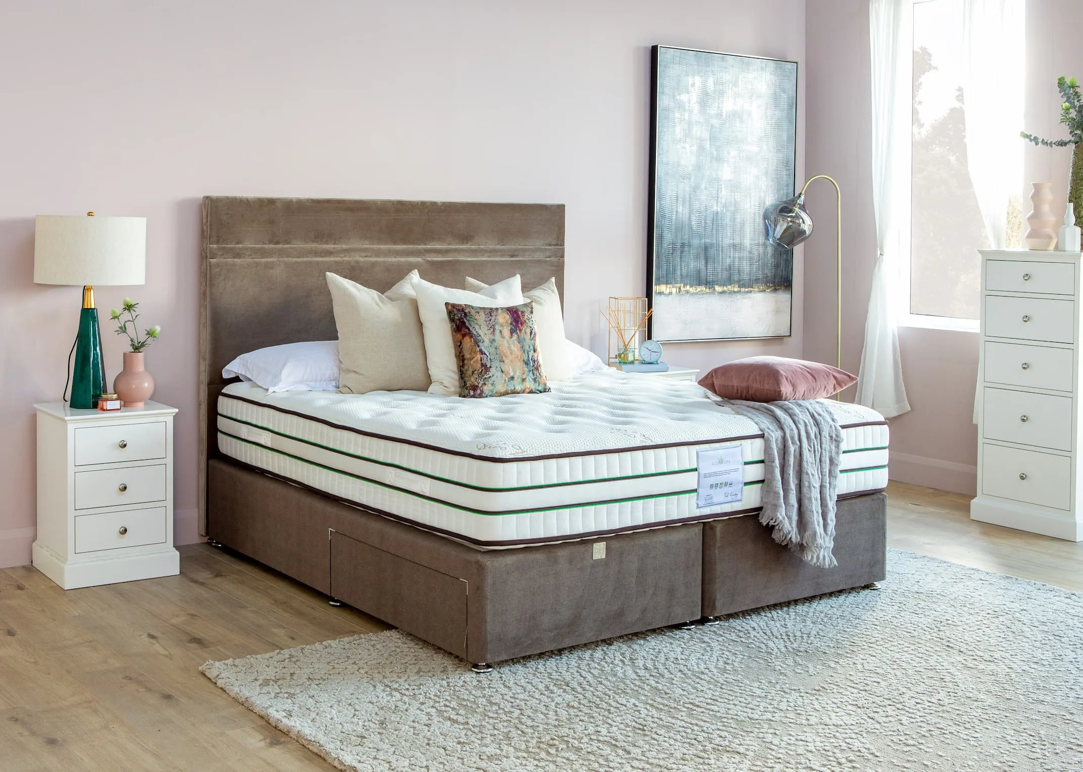 King Size (5ft) Pocket Spring Mattress - Aloe Vera