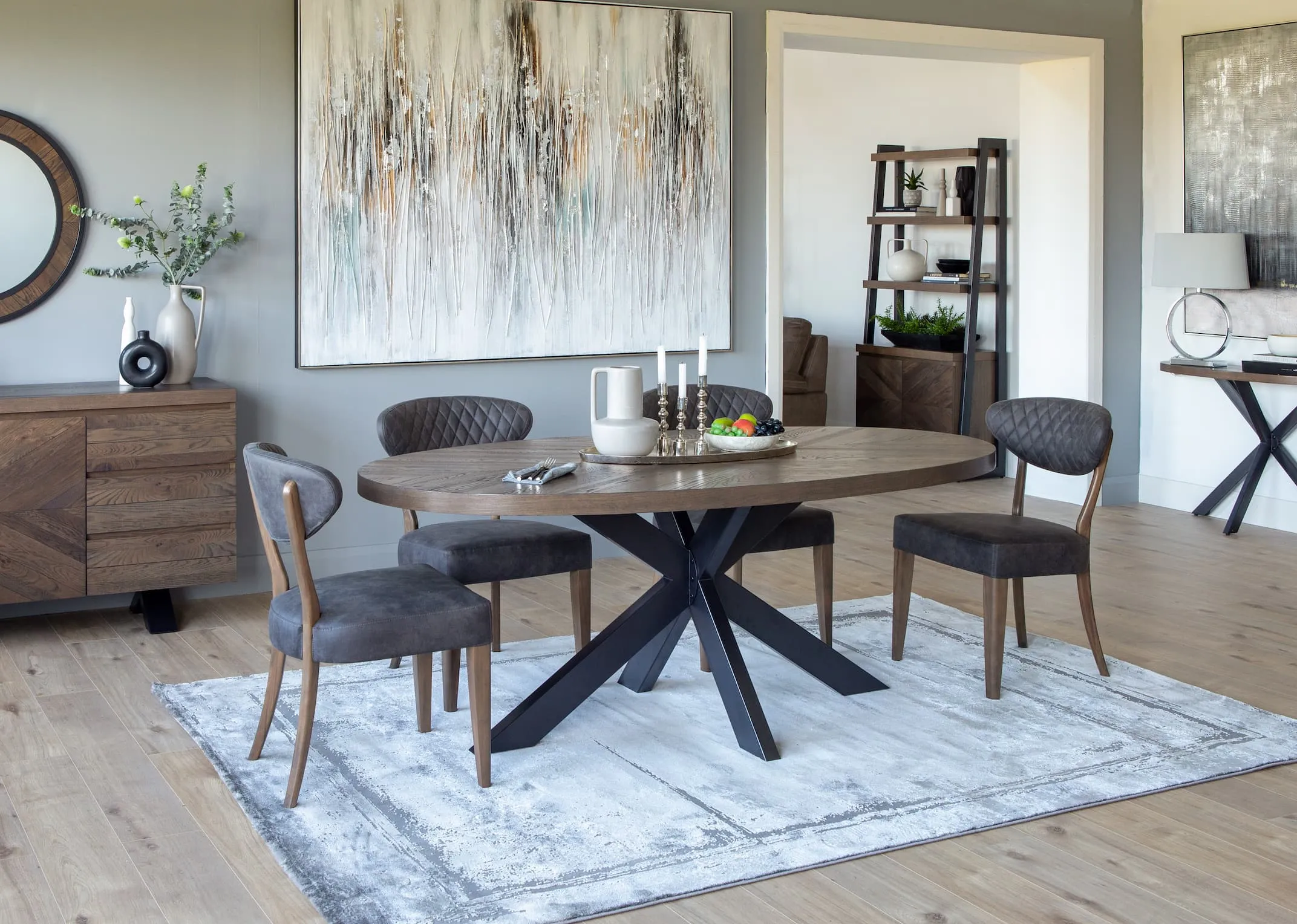 A dimension image for the Kylo Small rug with 170cm x 120cm
