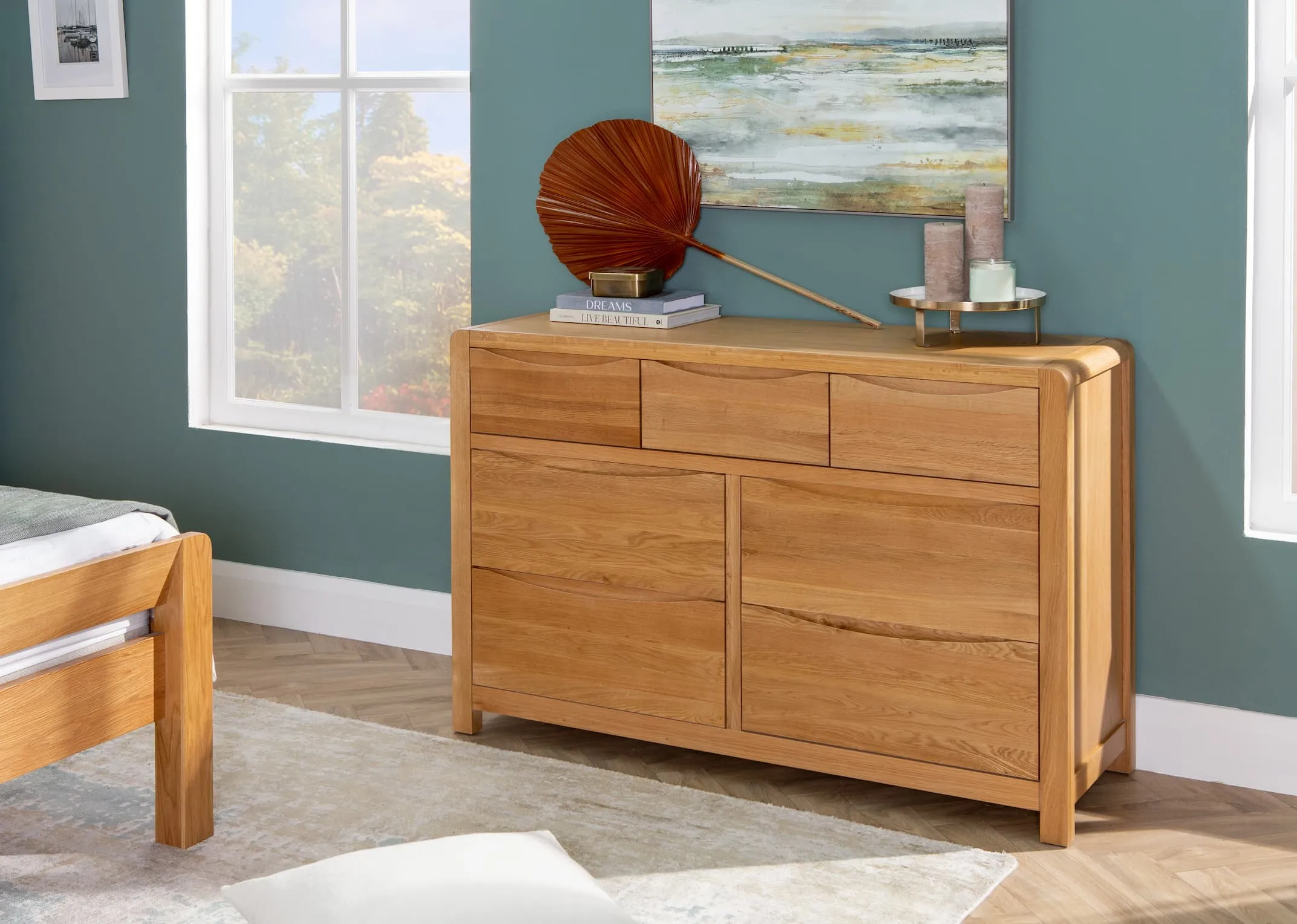 Chest of 7 Oak Drawers - Iris