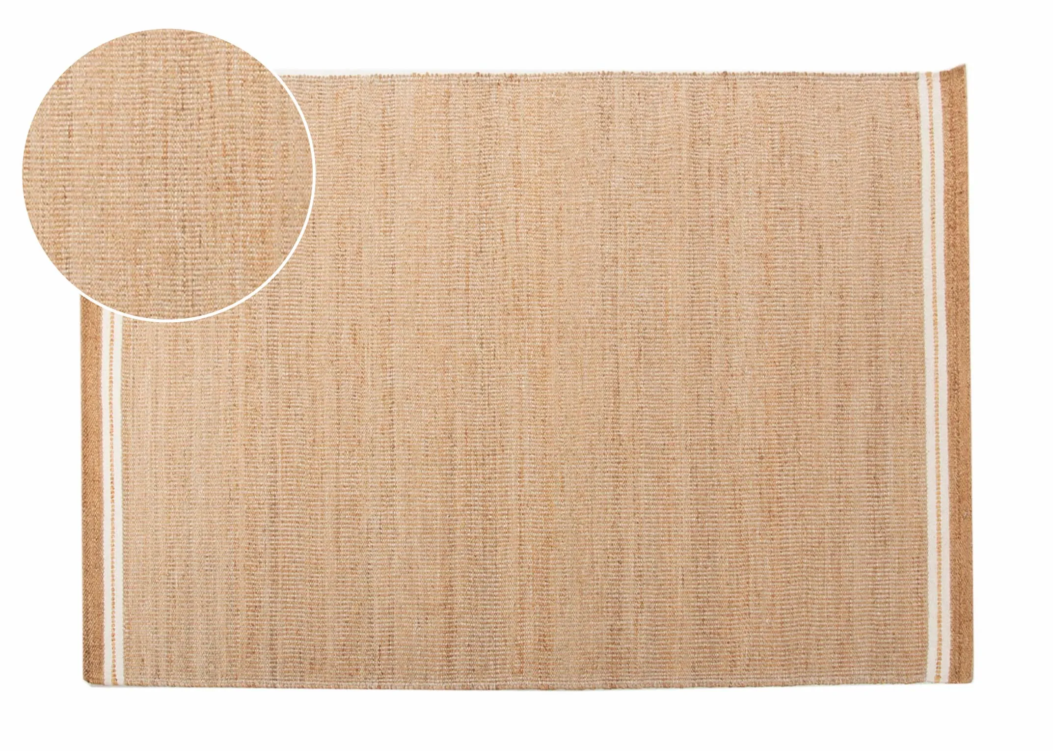 Natural 200cm x 300cm Large Oyster Rug - Novato