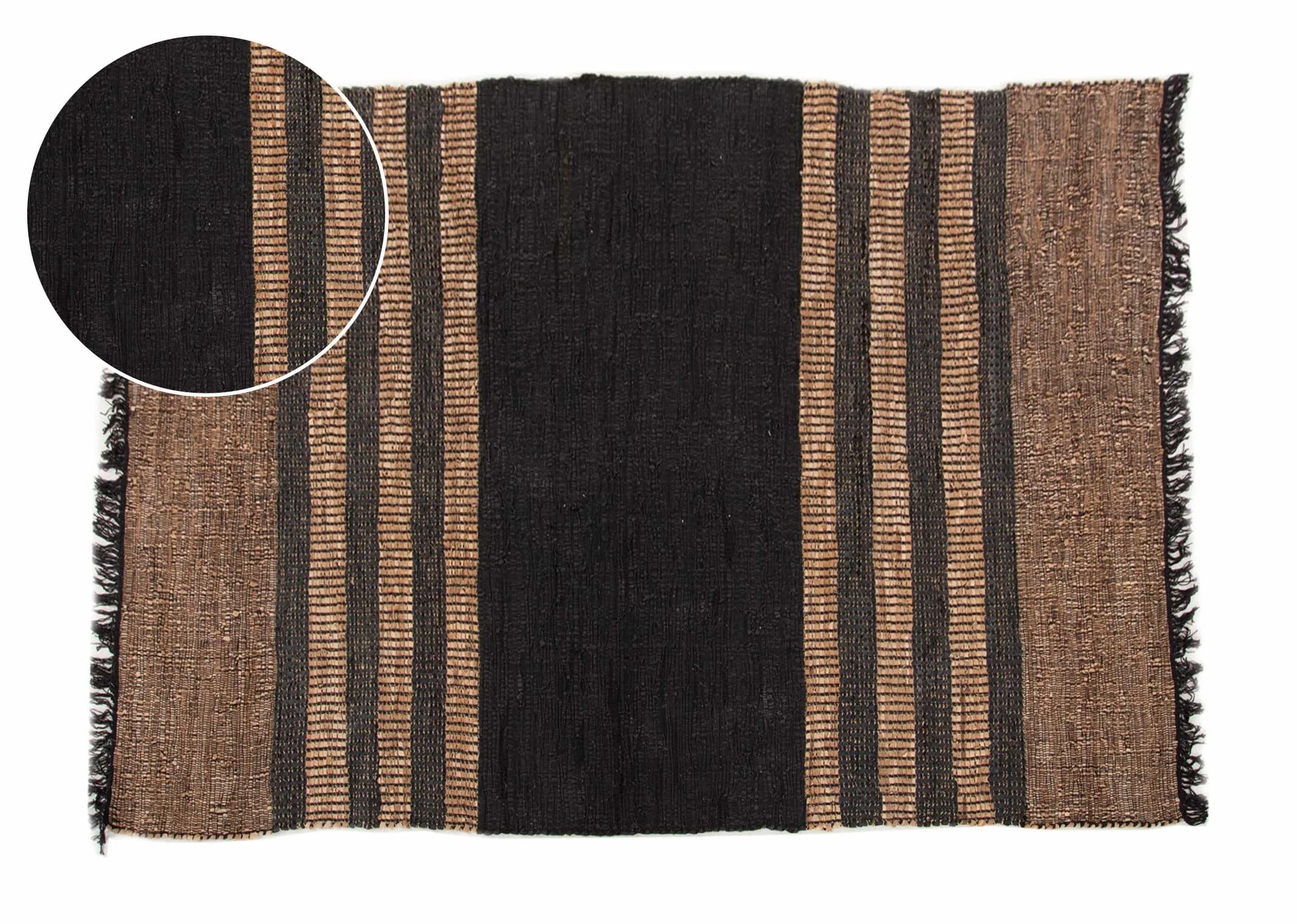 Brown & Black120cm x 170cm Small Rug - Vagium