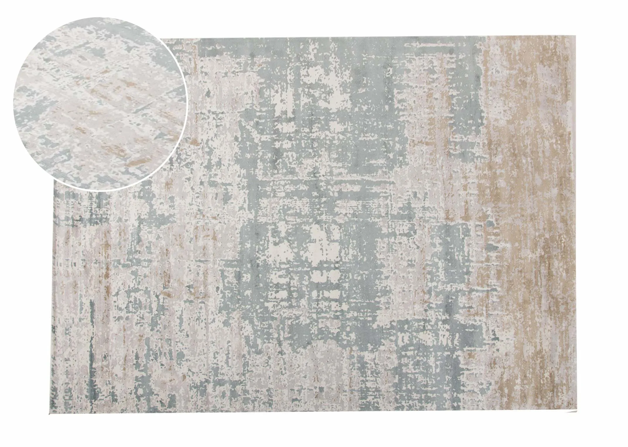 Ivory Grey 200cm x 290cm Large Rug - Modesto