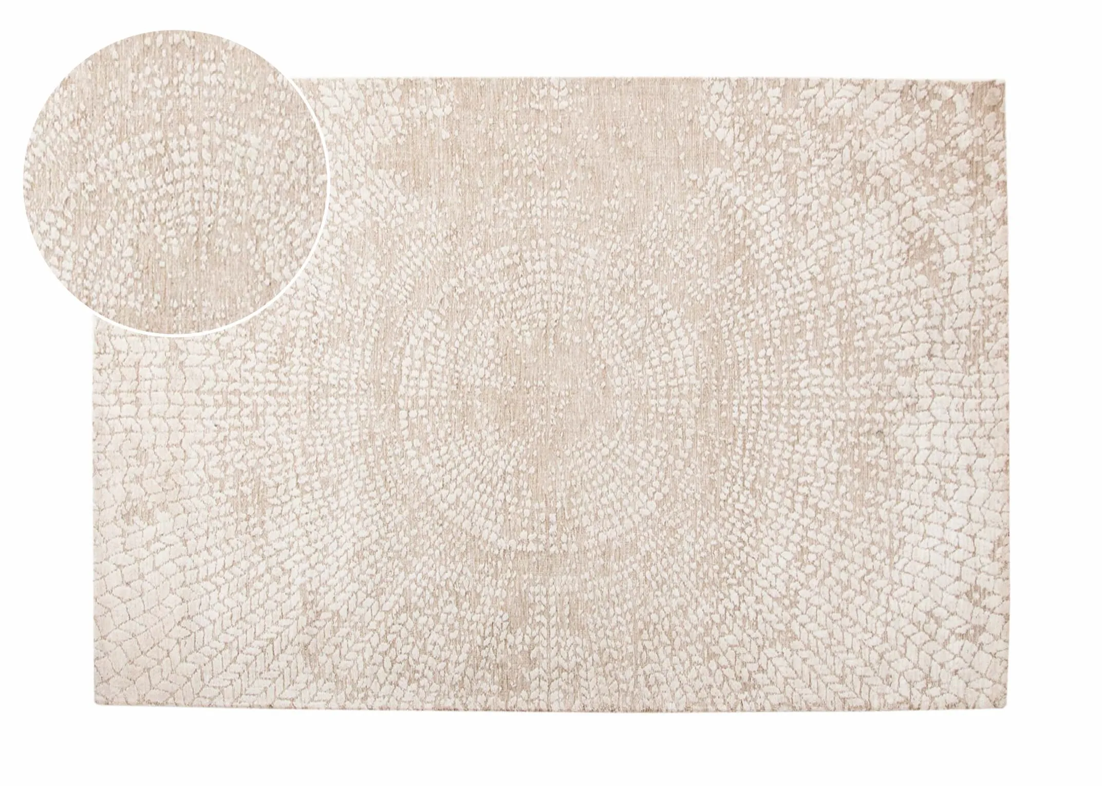 Taupe & Ivory 200cm x 290cm Large Rug - Milton