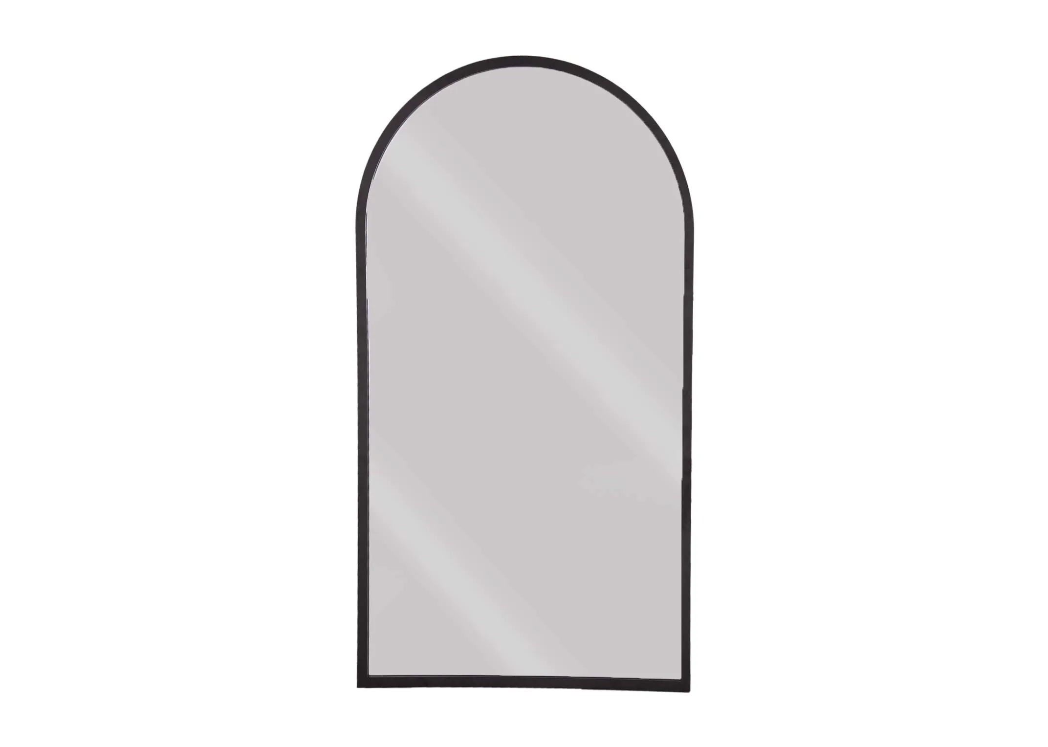 185cm x 100cm Large Black Arch Mirror - Chrisley