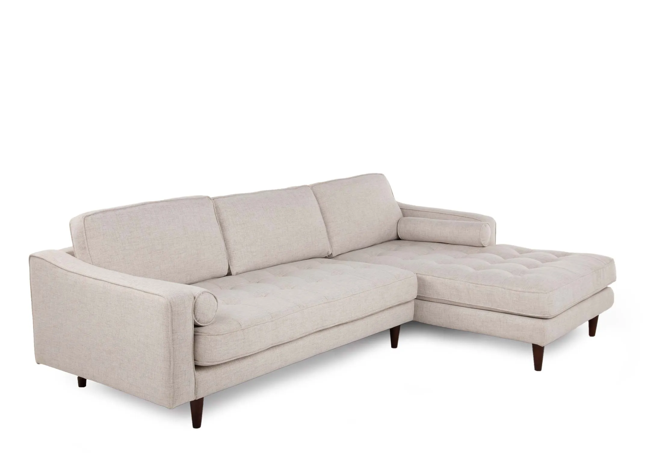 3 Seater Tan Leather Sofa - Genoa - EZ Living Furniture