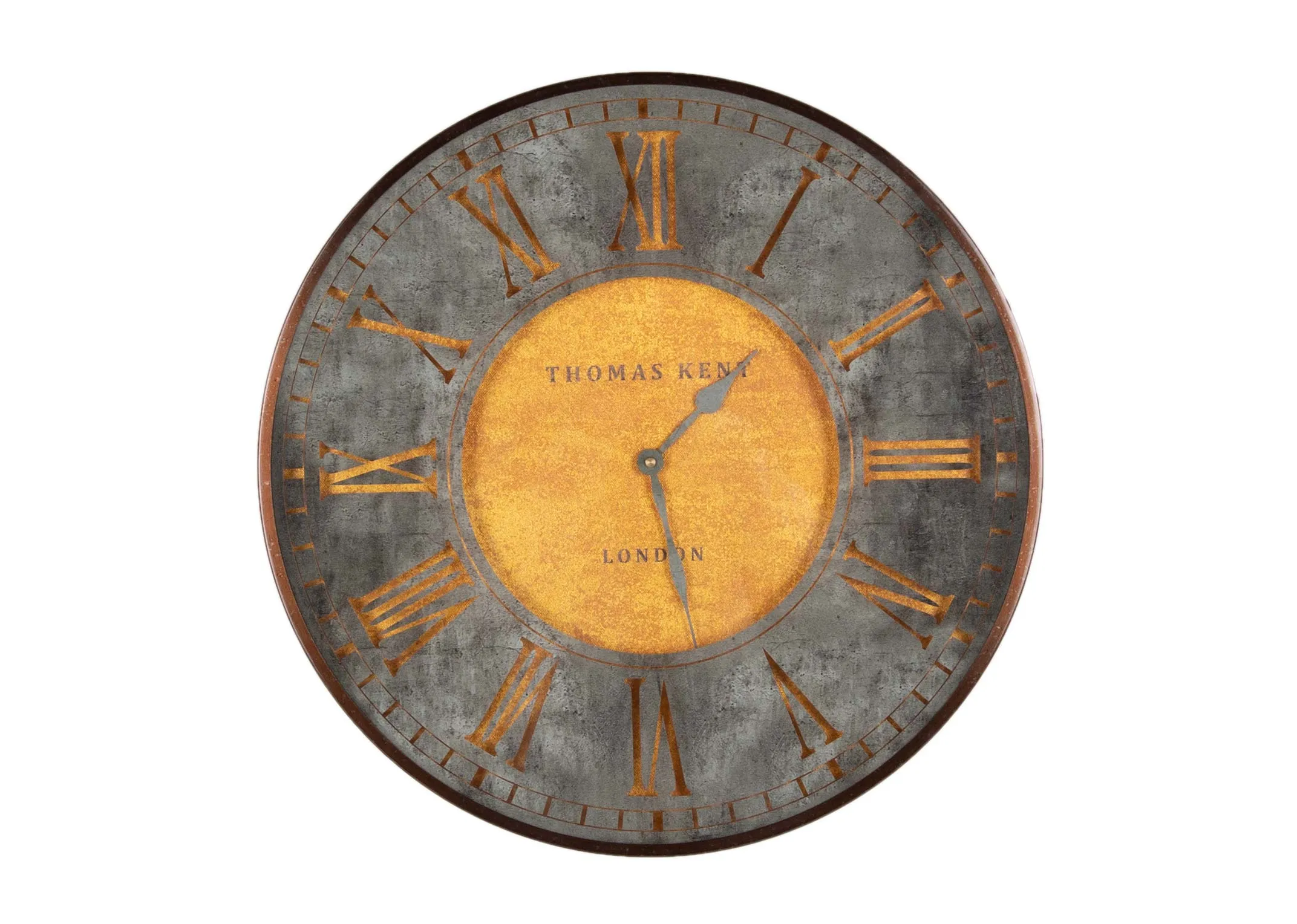 Large Bronze Clock - Florentine Star