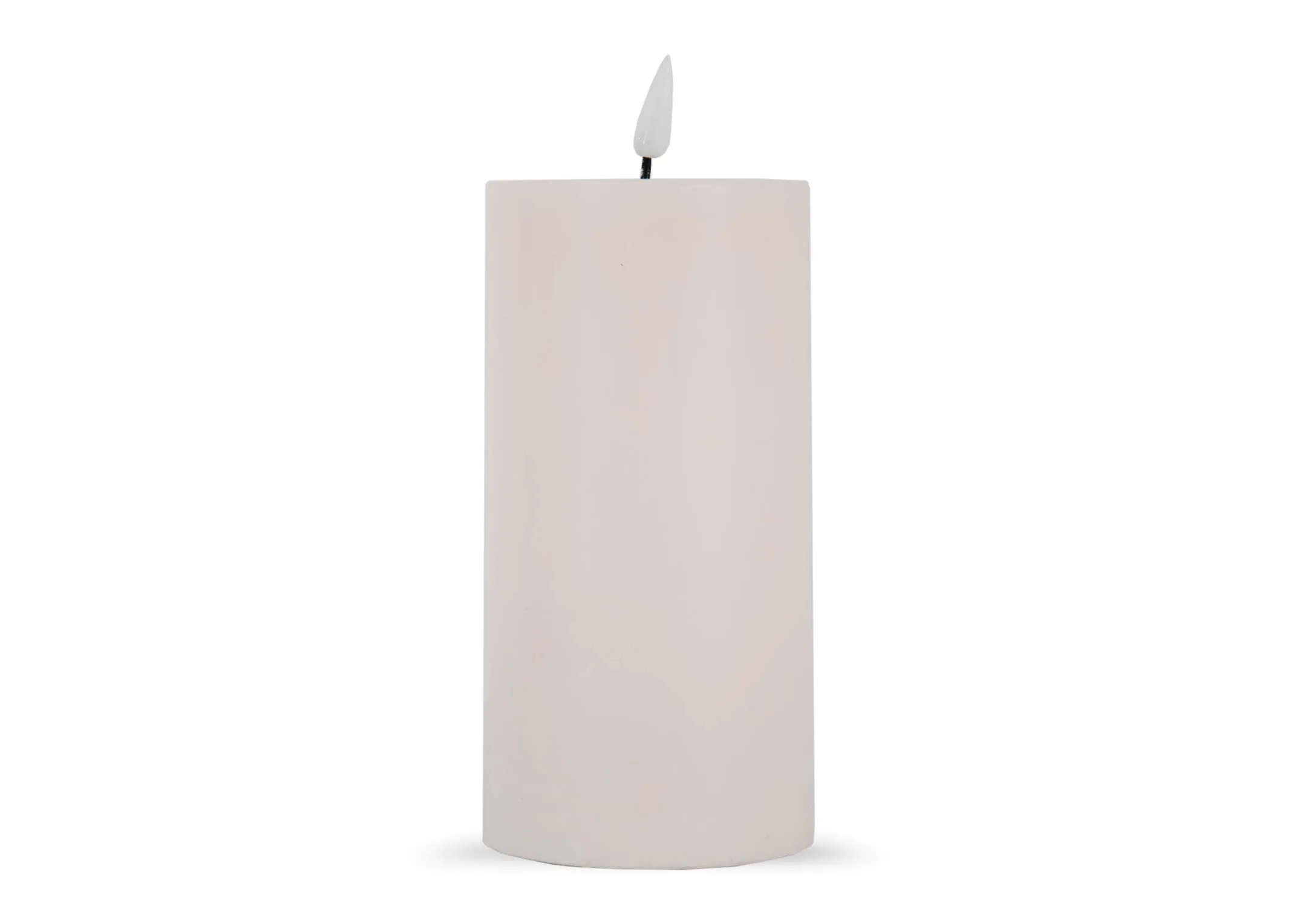 Medium Slim Cream Candle - LED