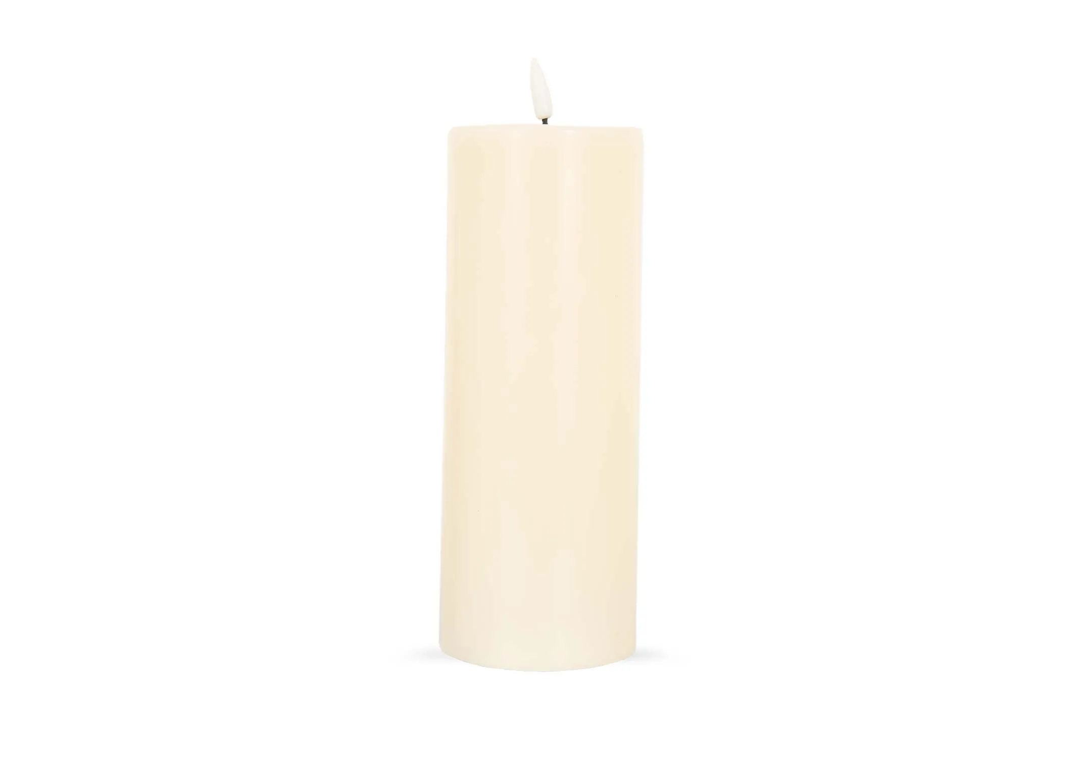 Large Cream Slim Candle - LED