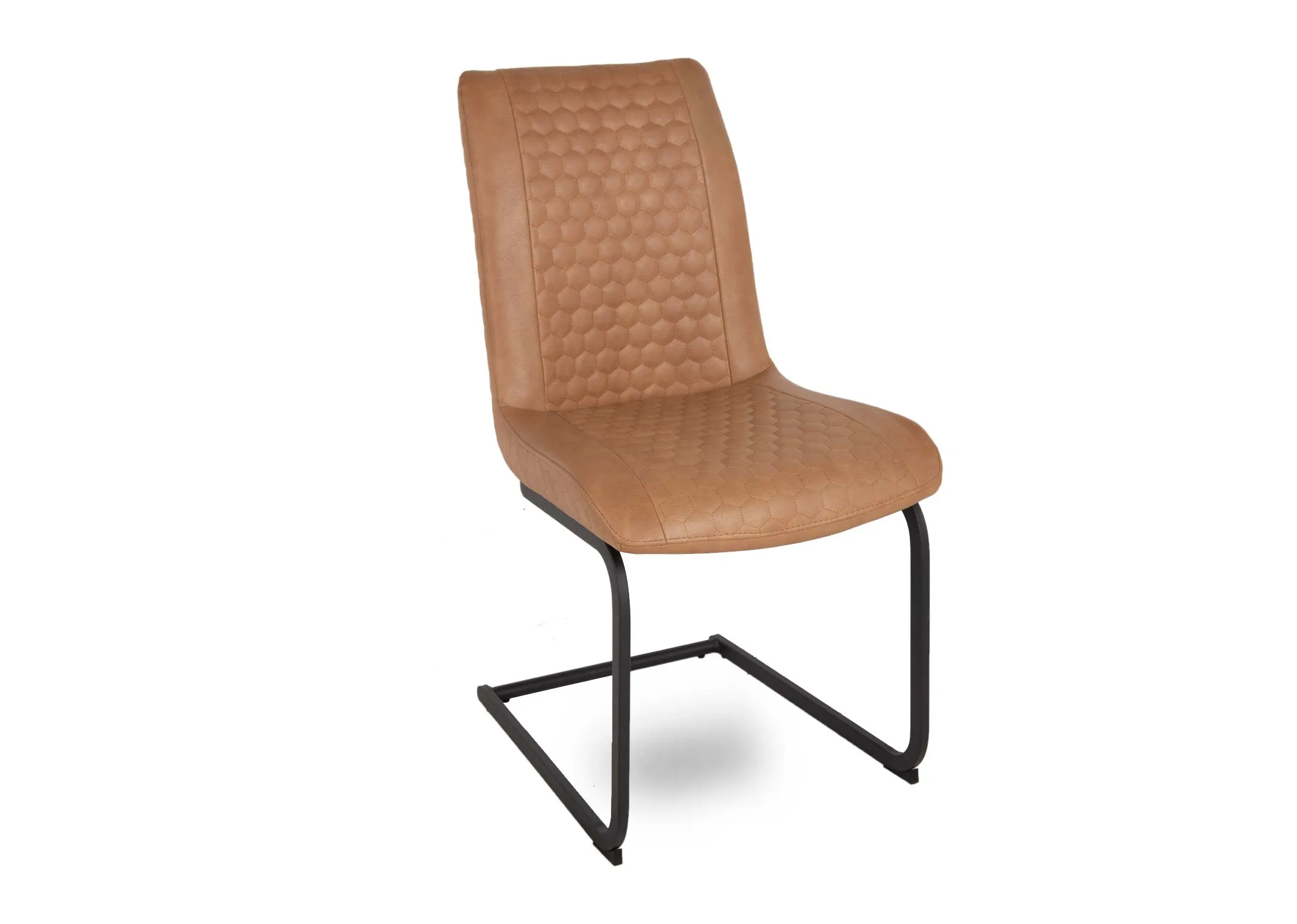 Light Brown Faux Leather Dining Chair - Barton