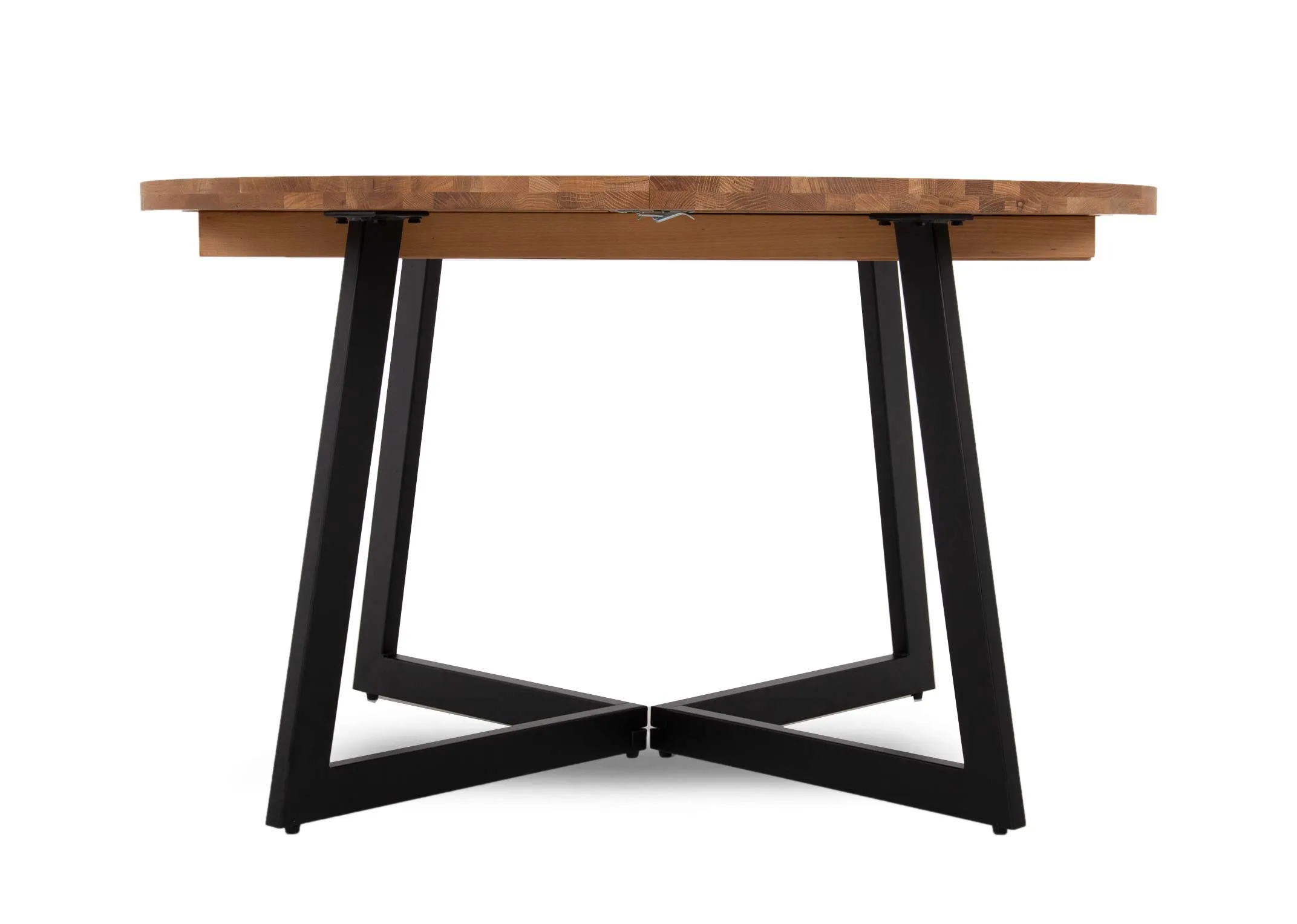 A dimension image of the Renvyle Oak Extendable table with 130cm -210cm x 76cm H