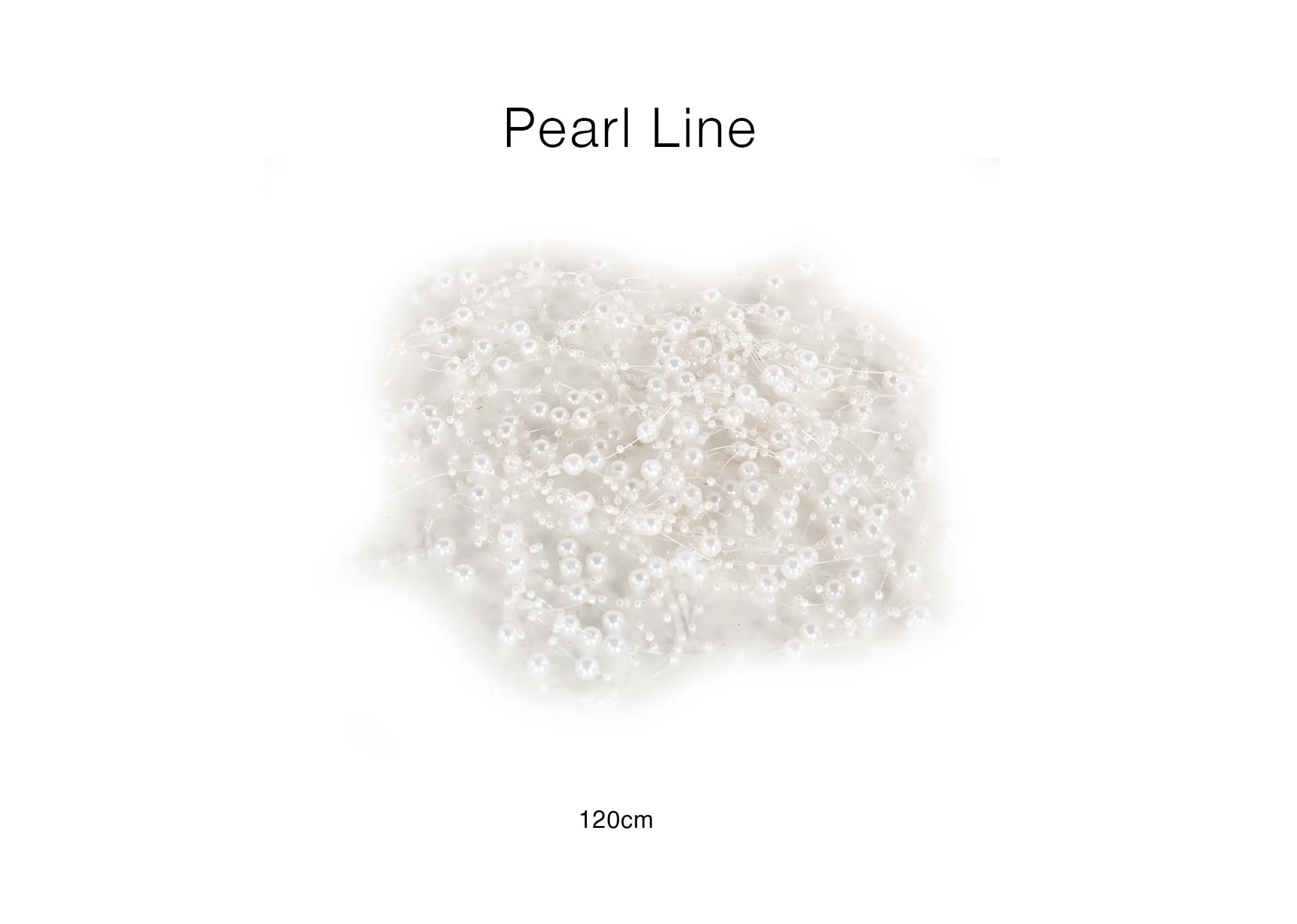 A dimension of the Pearl Line Garland with 120cm