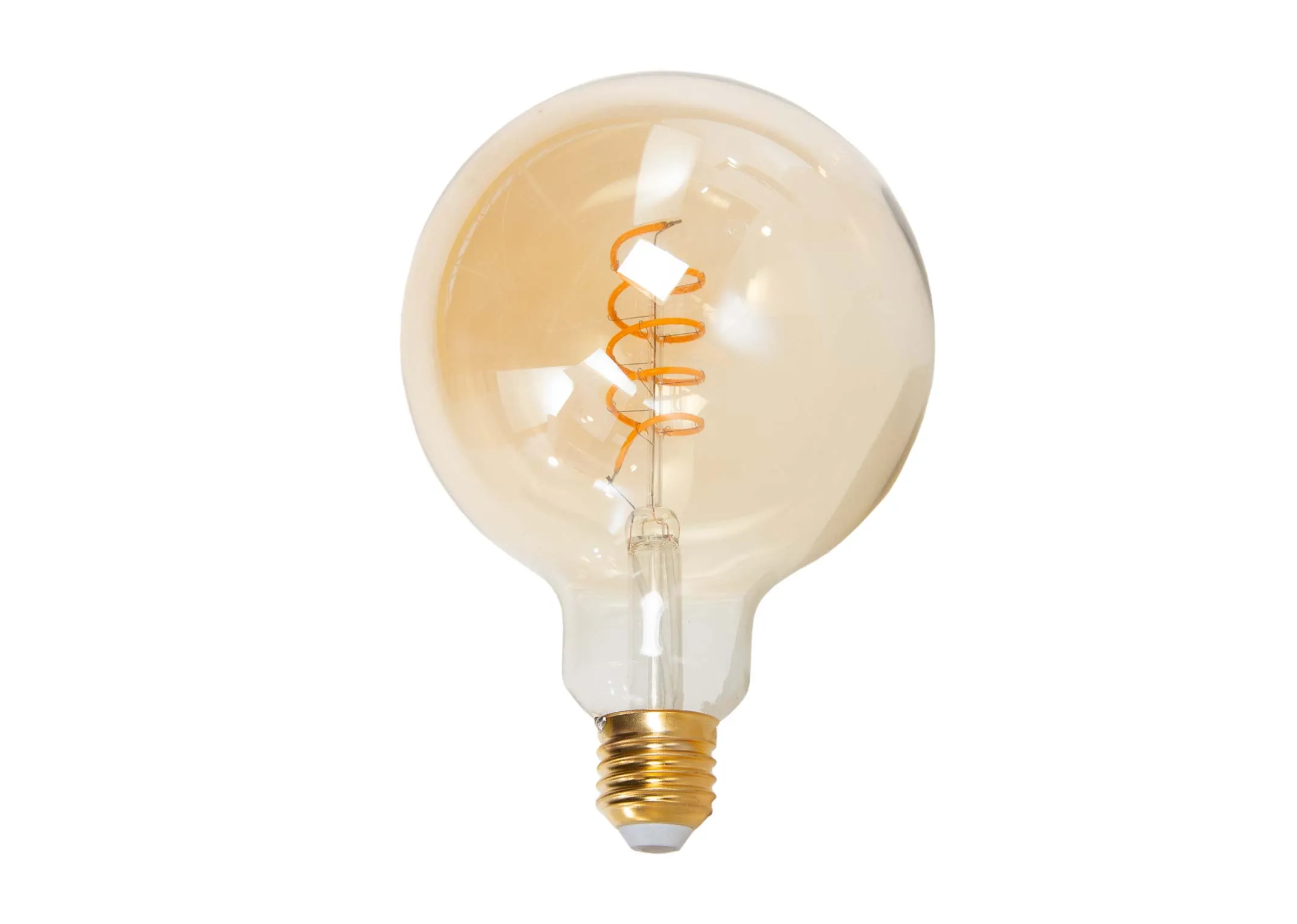 A front view of a Globe 4W LED Bulb from EZ Living Furniture's Vintage bulb range.