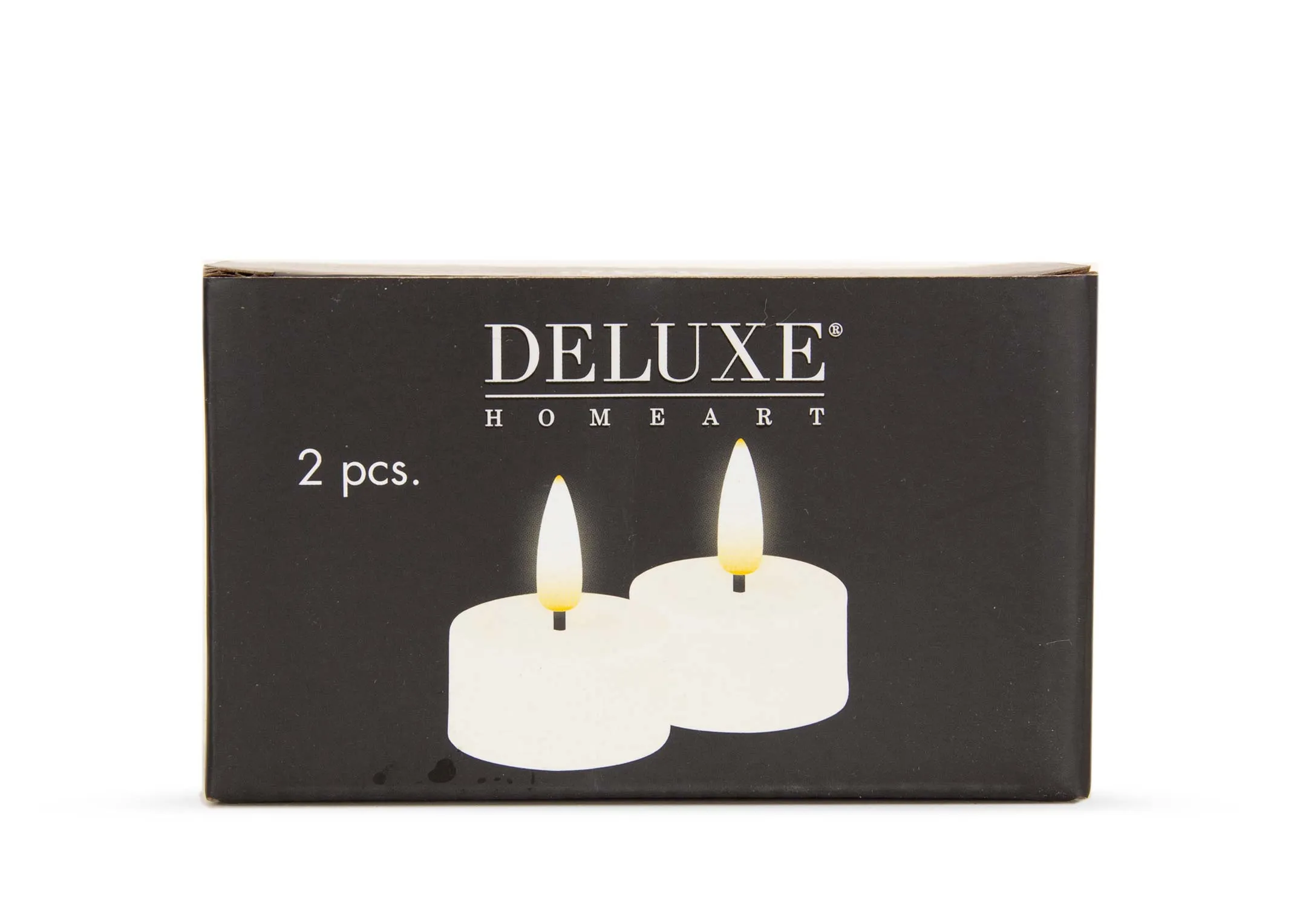 A dimension image of the Cream LED Tealights with 4.1cm x 4.5cm