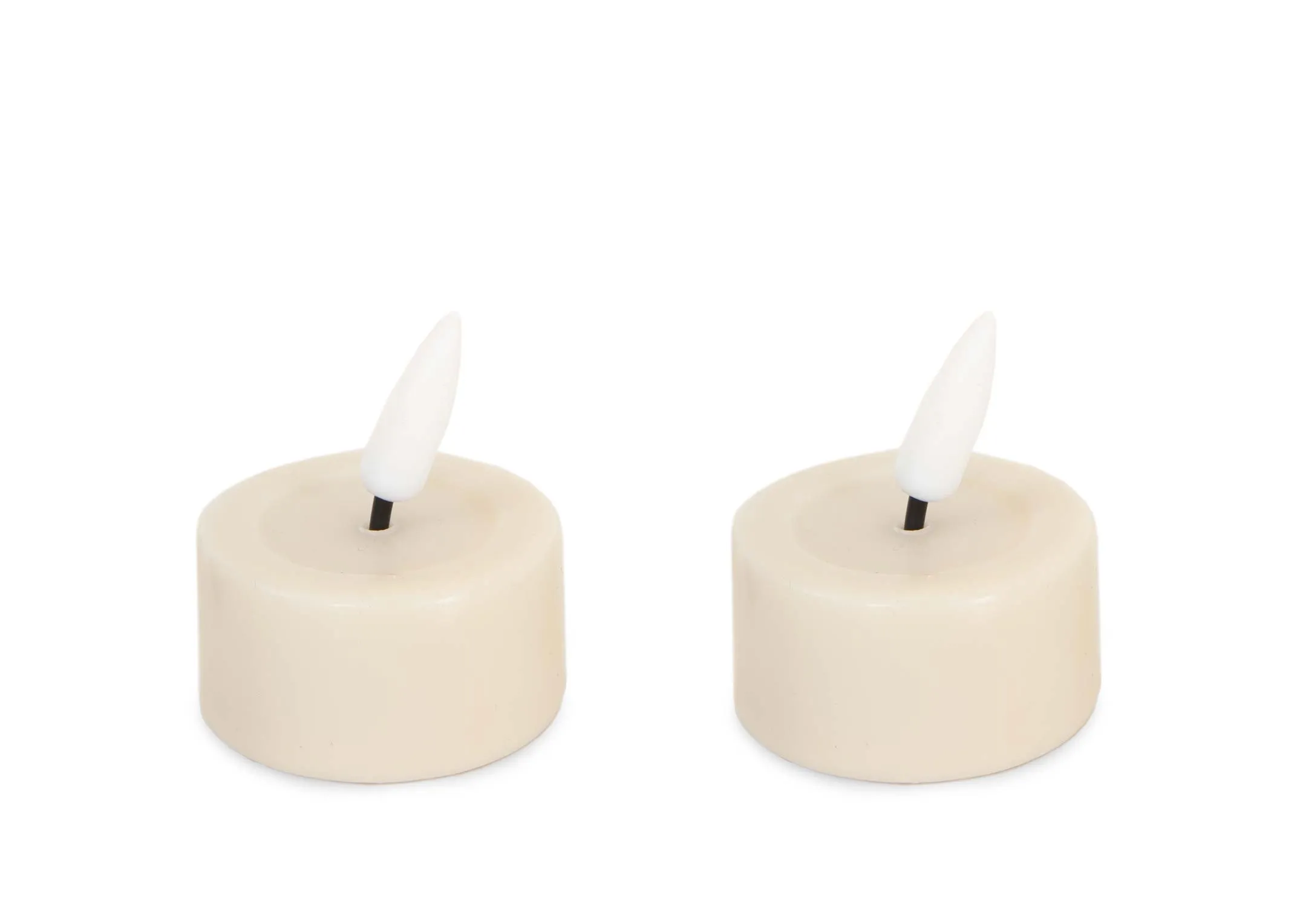 A dimension image of the Cream LED Tealights with 4.1cm x 4.5cm