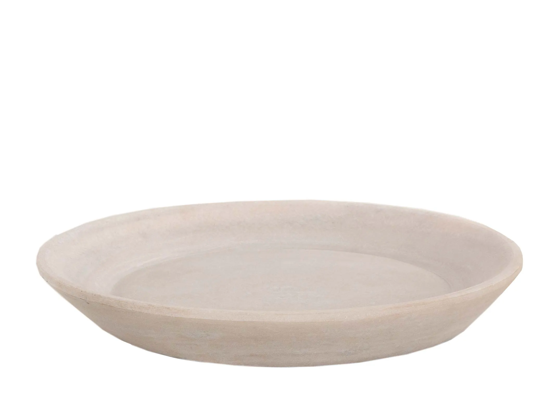 A large white marble dish from EZ Livings Couzana range.