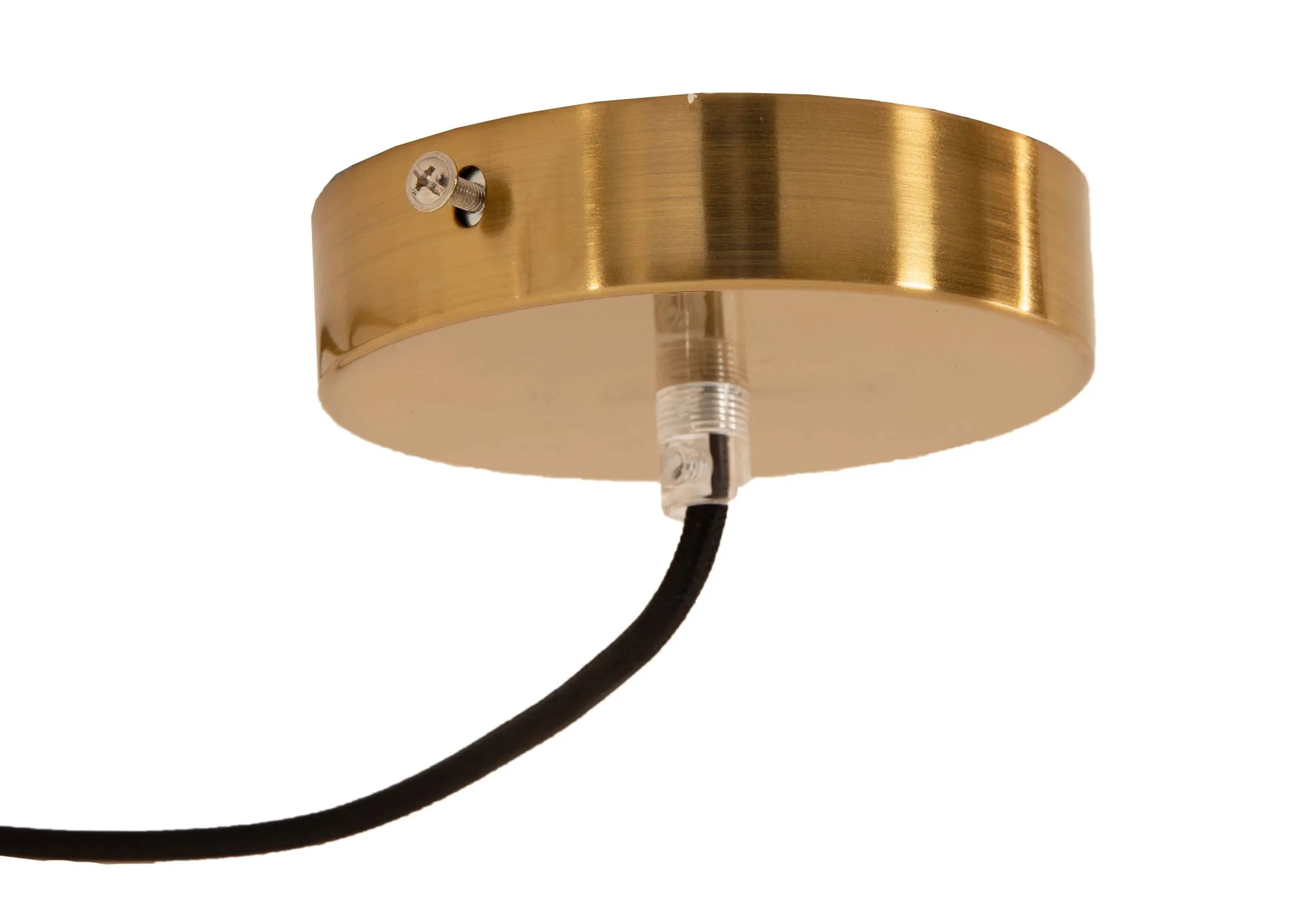 An antique bronze ceiling lamp with gold fittings from EZ Livings Medina range. Closeup of gold fitting