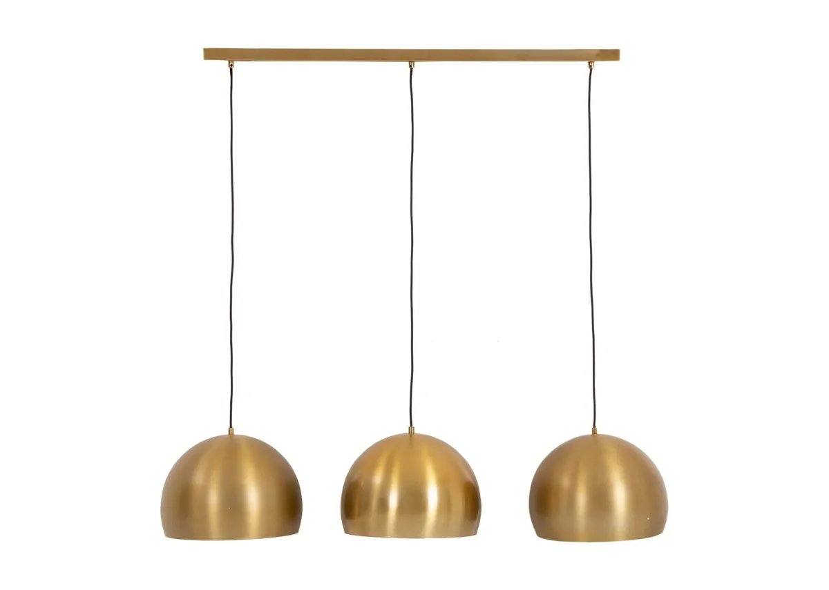 Matt Gold 3 Pendant Hanging Lamp - Jaicey