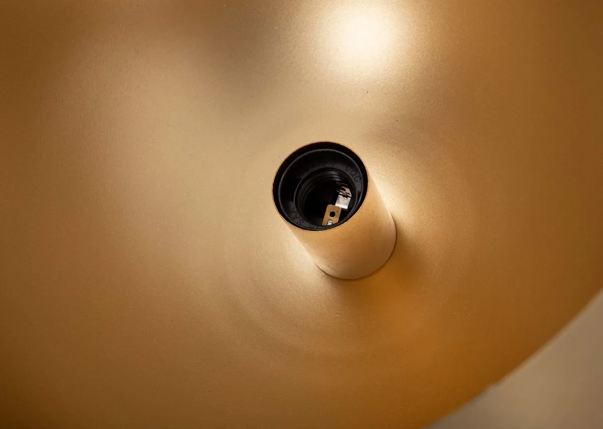 A dimension image of the Jaicey Ceiling Light with 120cm x 33cm x 25cm Shade