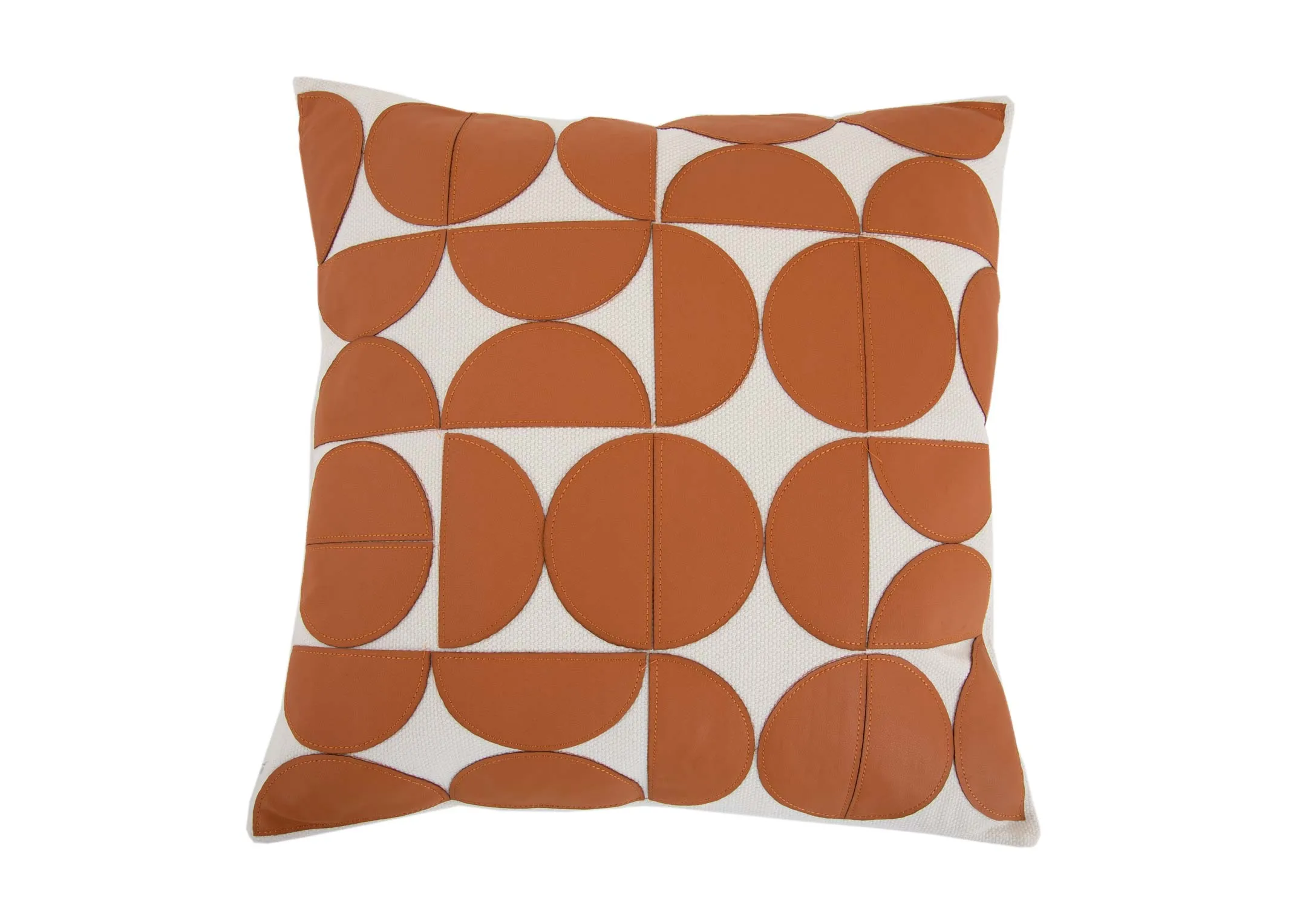 Tan & Cream Print - Cushion