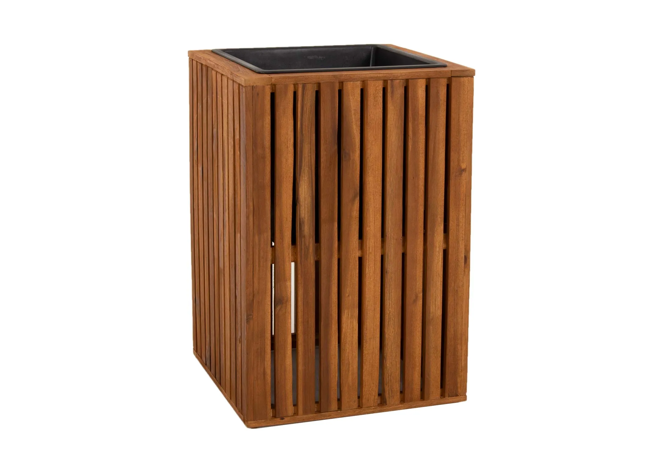 Medium Slat Wood Planter - Santa Cruz